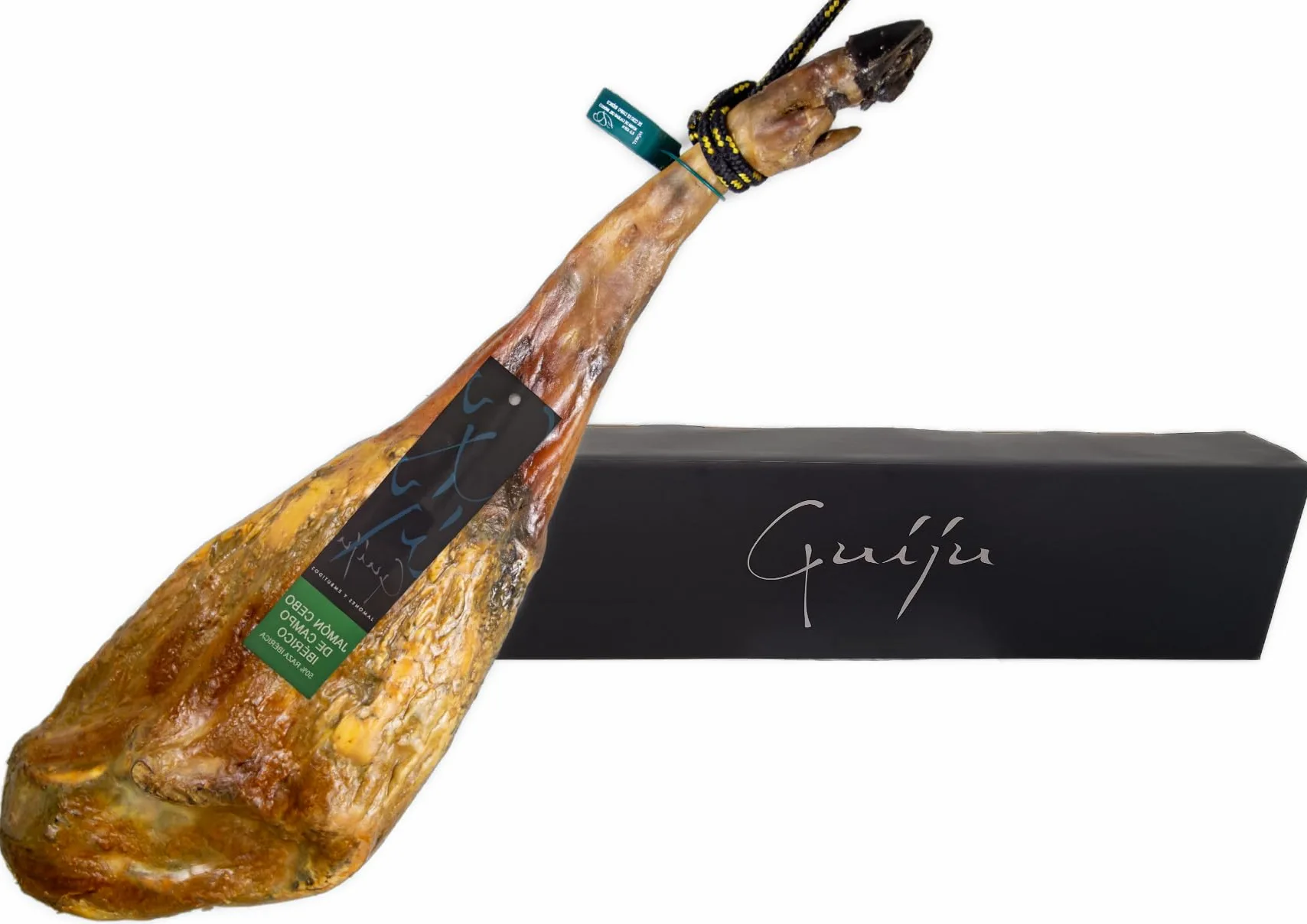 JAMÓN IBÉRICO DE CEBO DE CAMPO 50% RAZA IBÉRICA 7 a 7,5 KG. MARCA GUIJU. FABRICA DE GUIJUELO.SALAMANCA. (7 a 7,5 kg)