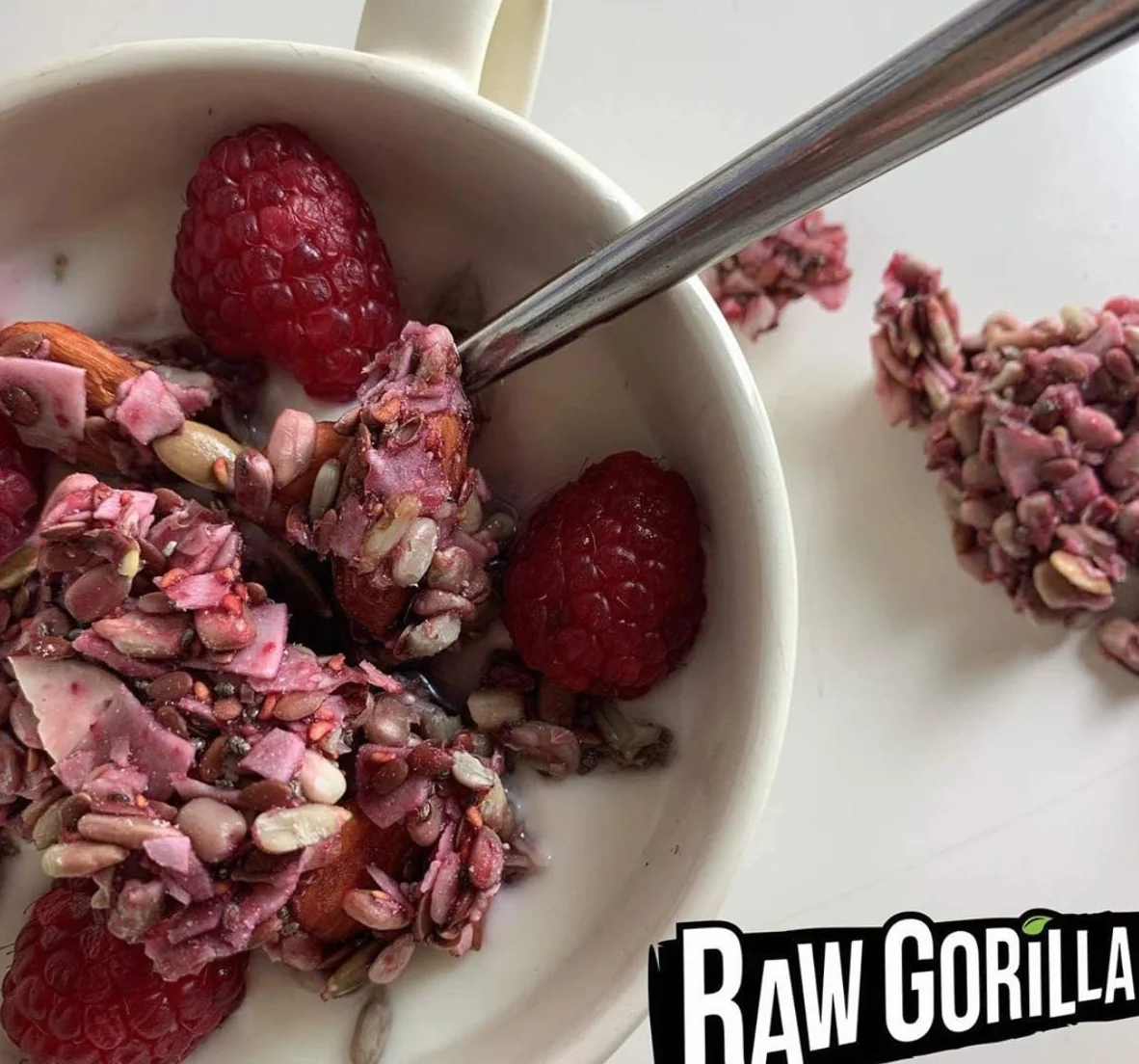 Raw Gorilla Granola keto con frambuesa 250 g