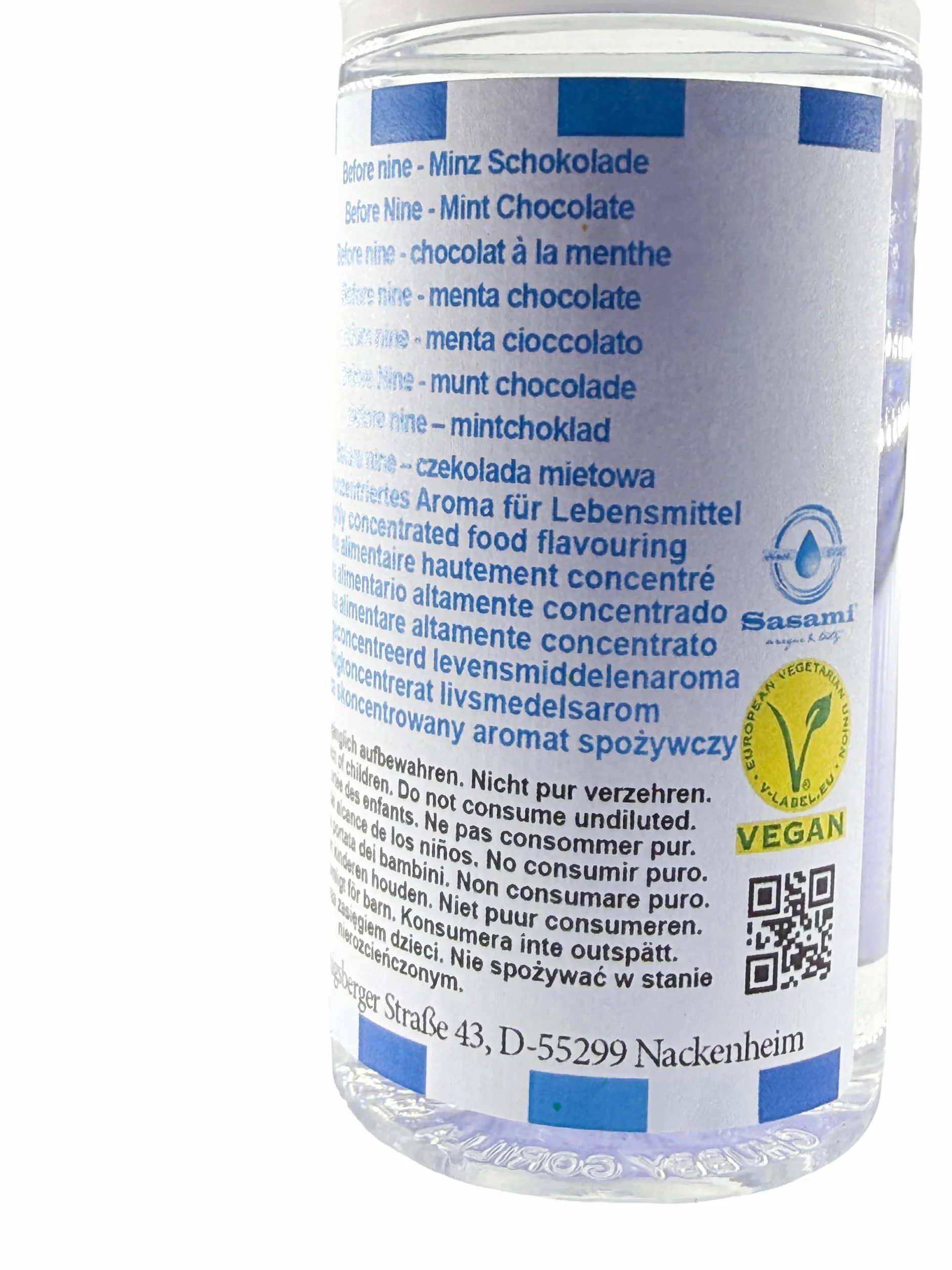 Before nine - menta chocolate aroma concentrado - Vegano - Sasami - 10ml