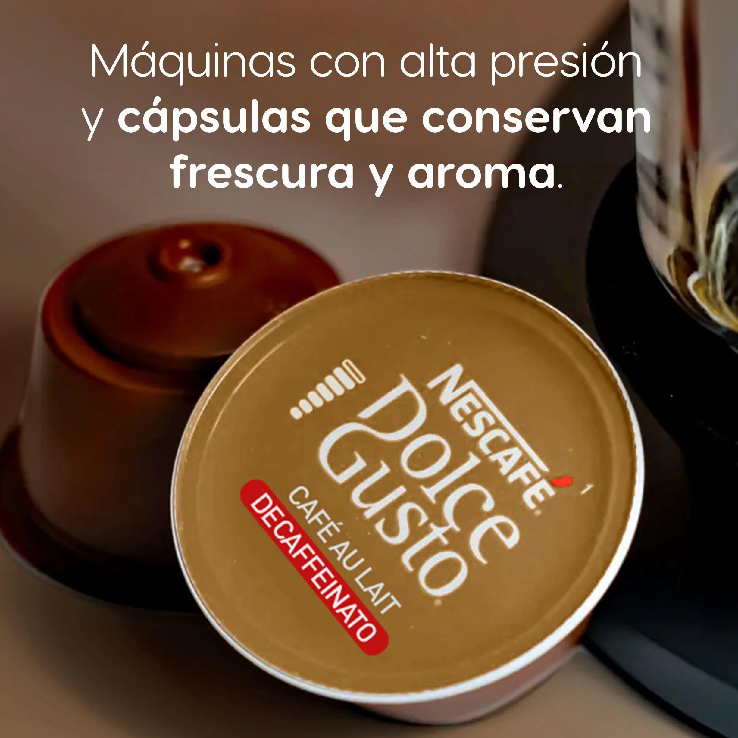 NESCAFÉ Dolce Gusto Café con Leche descafeinado - Cápsulas de Café, 90 Cápsulas (3 x 30)