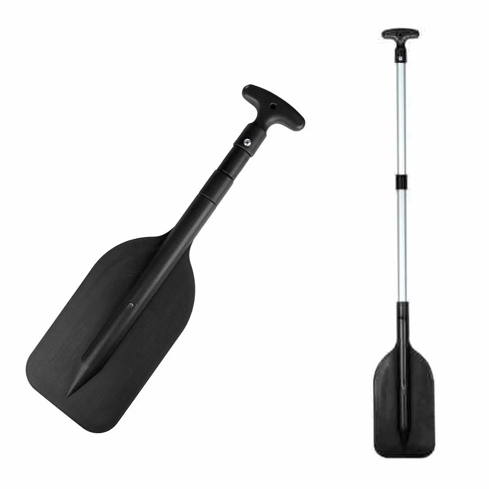 Pala de kayak telescópica plegable portátil retráctil de plástico