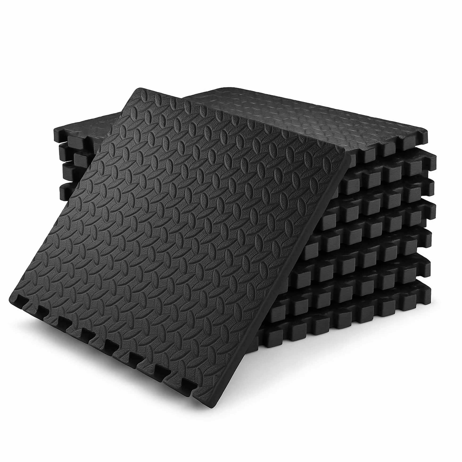 SAKUSEI Baldosas de espuma entrelazadas EVA 2 cm 60x60 cm suelo de gimnasio resistente 8 piezas