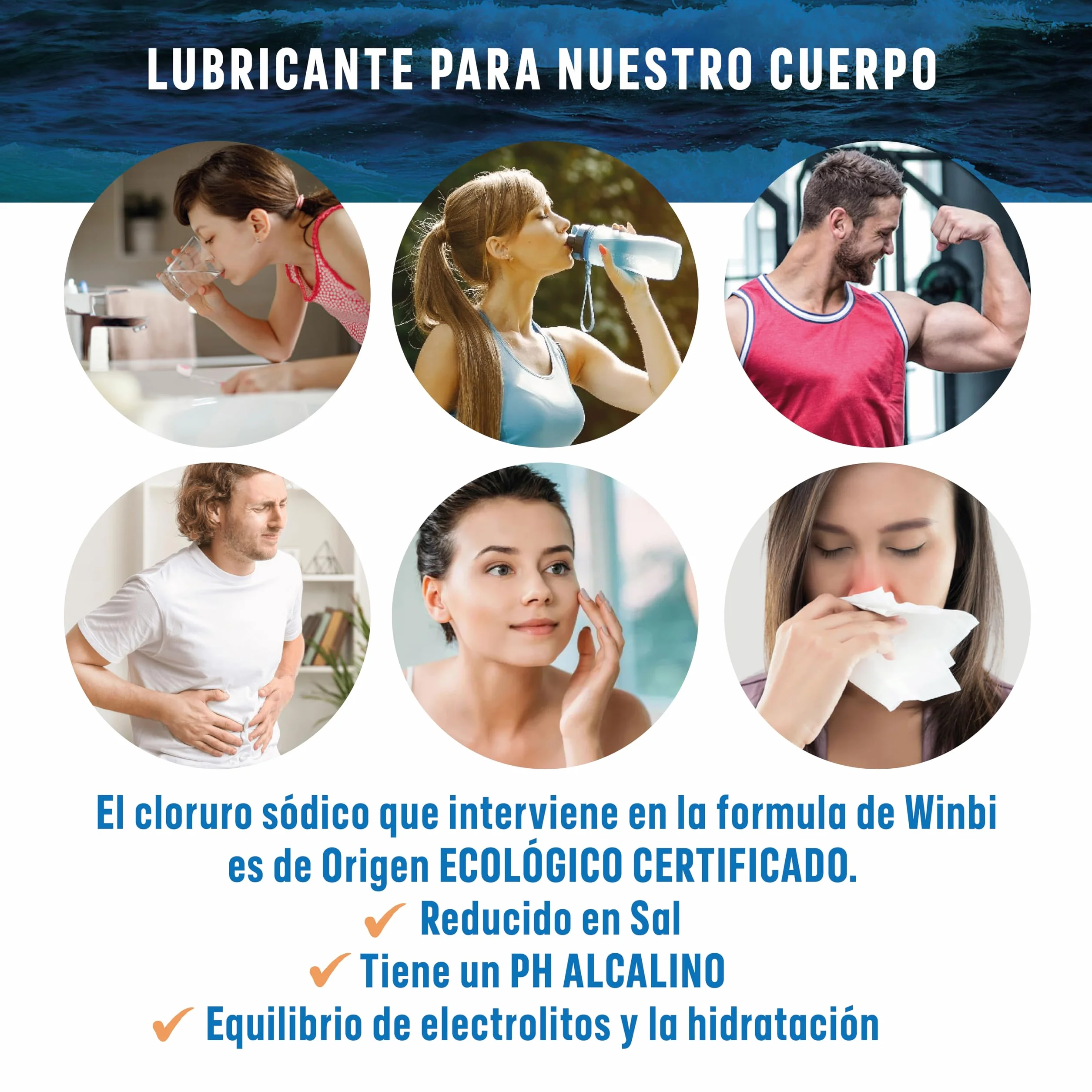50 LITROS De Agua De Mar Winbi Para Beber. Múltiples Beneficios Al Cuerpo. Agua Marina Con Alto Contenido En Magnesio, Potasio Y Calcio. (500Gr)