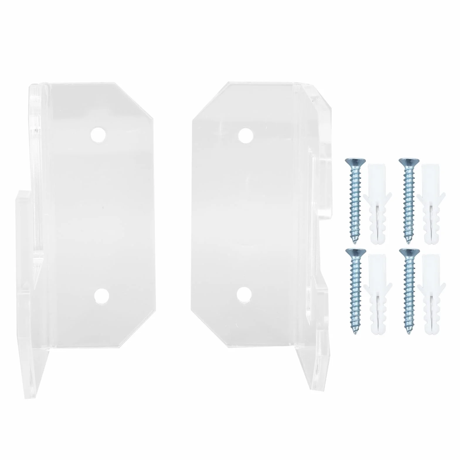 Tissting 2 Soportes para Espadas de Acrílico Horizontal para Montaje en Pared Samurái Tanto Rapier