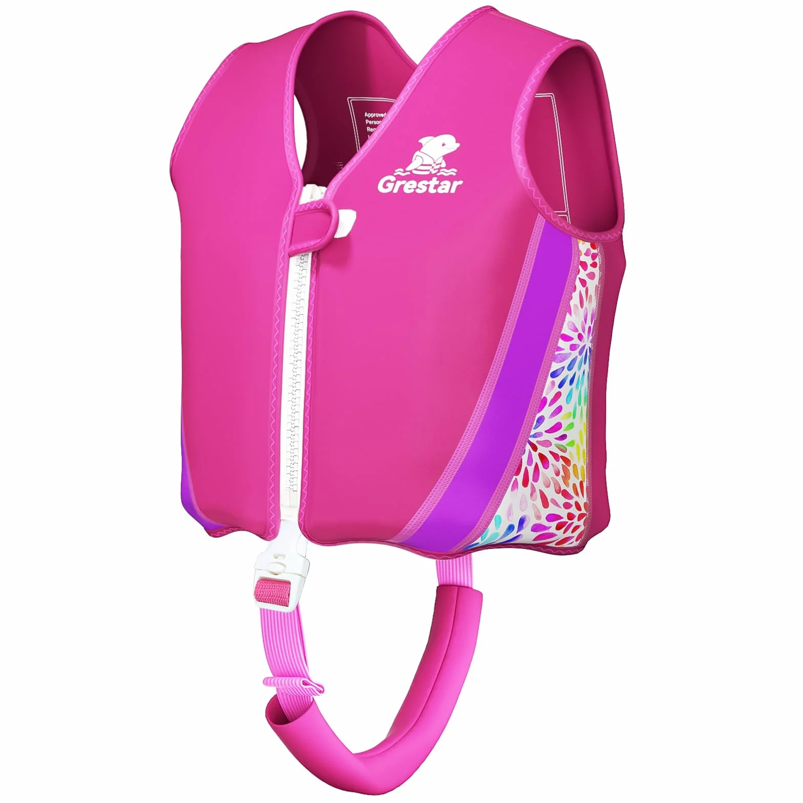 Chaleco Flotador Bebe y Niño Neopreno Grestar 2-6 Años 15-30 kg 8 Paneles Extraíbles Triple Seguridad