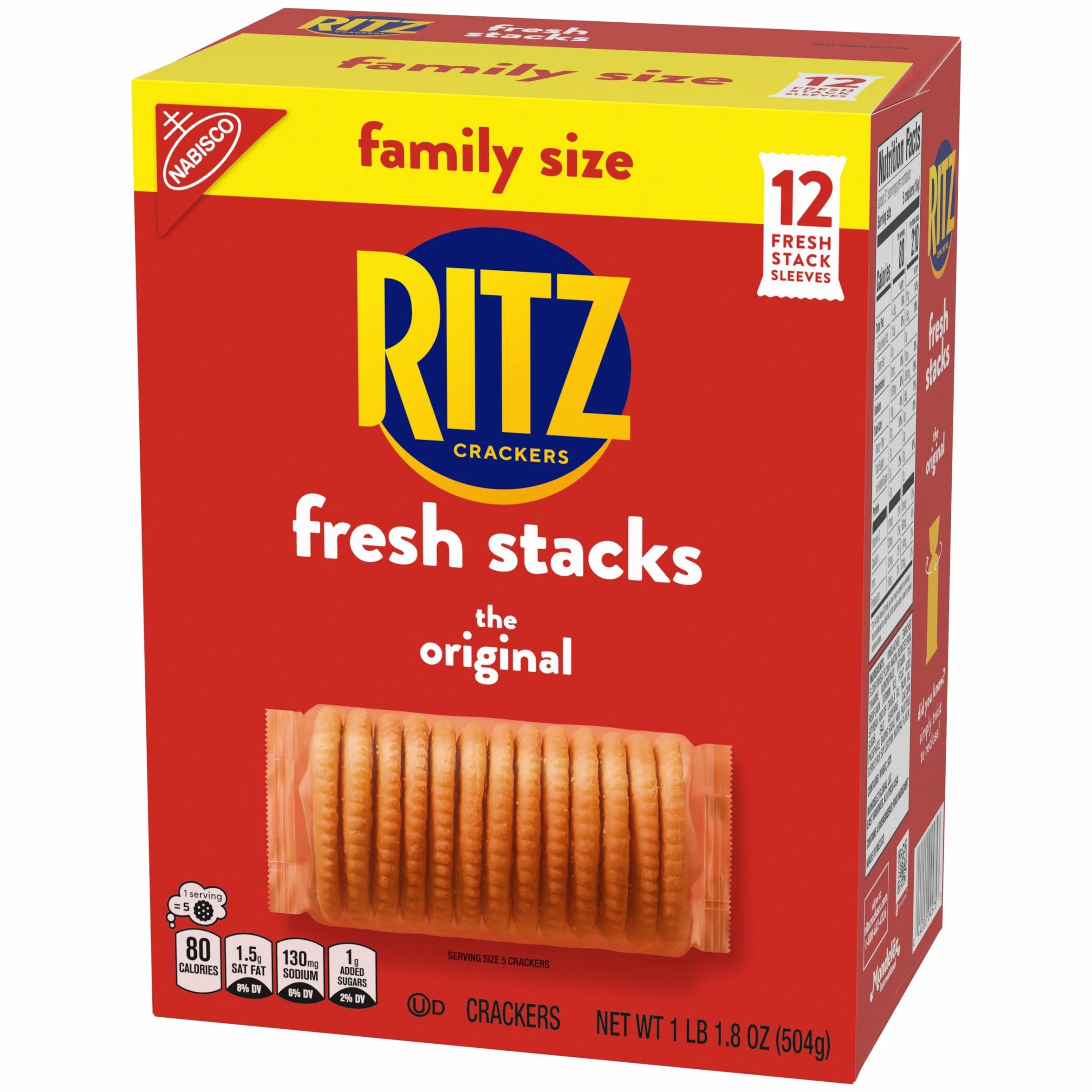 Fresh Stacks Original Crackers, Family Size, 17.8 oz