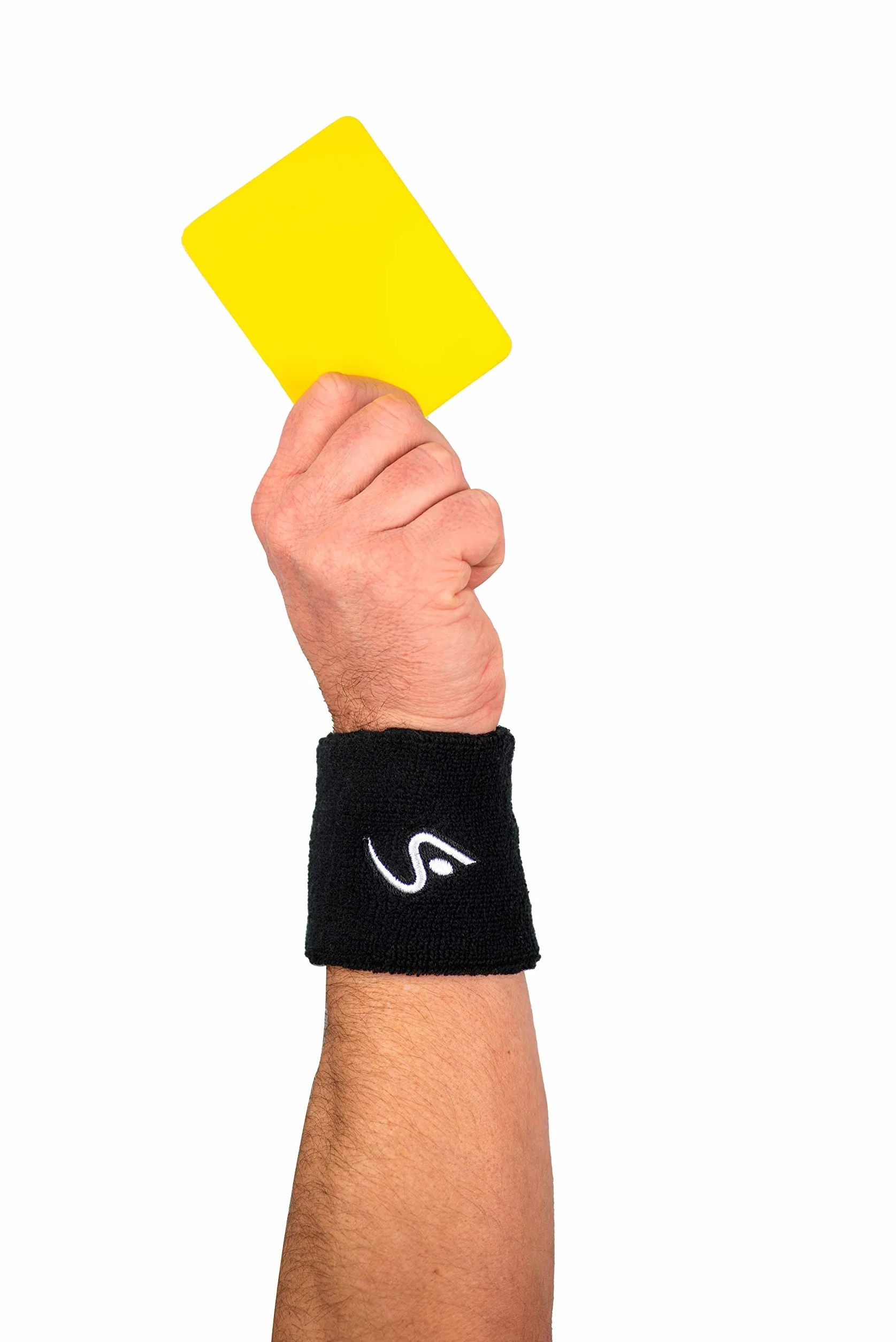 Tarjetas de árbitro con Mensaje en inglés Caution & Dismissal, Rojo y Amarillo