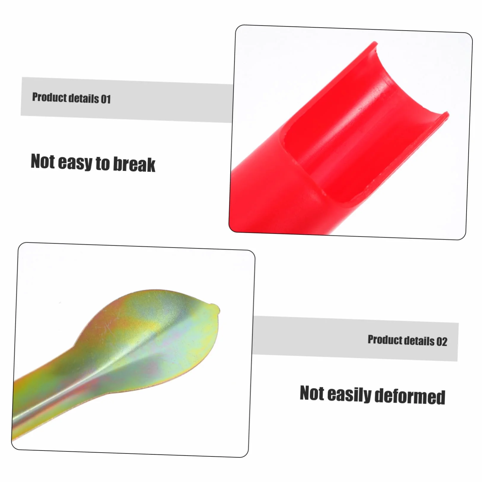 Plegables para Caña de Pescar de 32 cm Plástico Metal, Compacto Pesca Hielo Orilla, Rojo