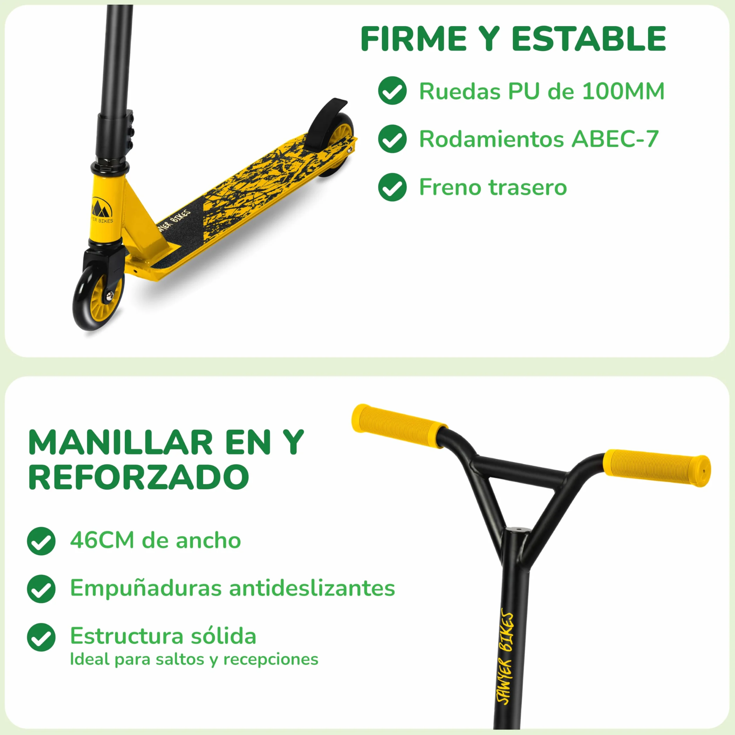 Sawyer Bikes Patinete Freestyle Niños 4 a 7 Años