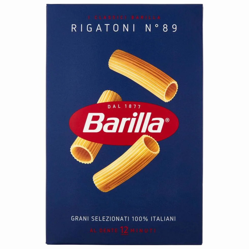 Barilla 20x Rigatoni Pasta No. 89. Italian Pasta 500g