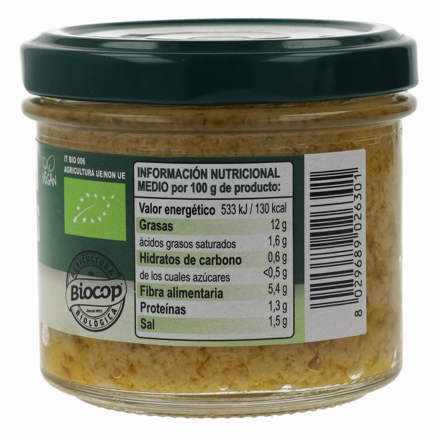 Paté de Alcachofas Bio Organica Italia 100 gr