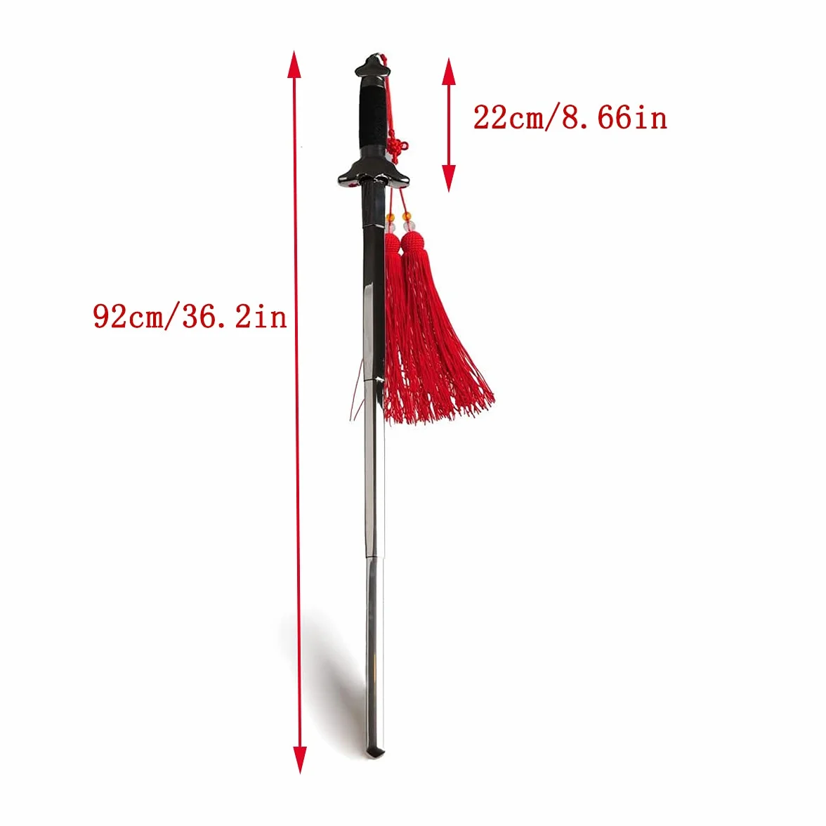 Espada De Taichi China Extensible con Bolsa De Cuero PU Roja