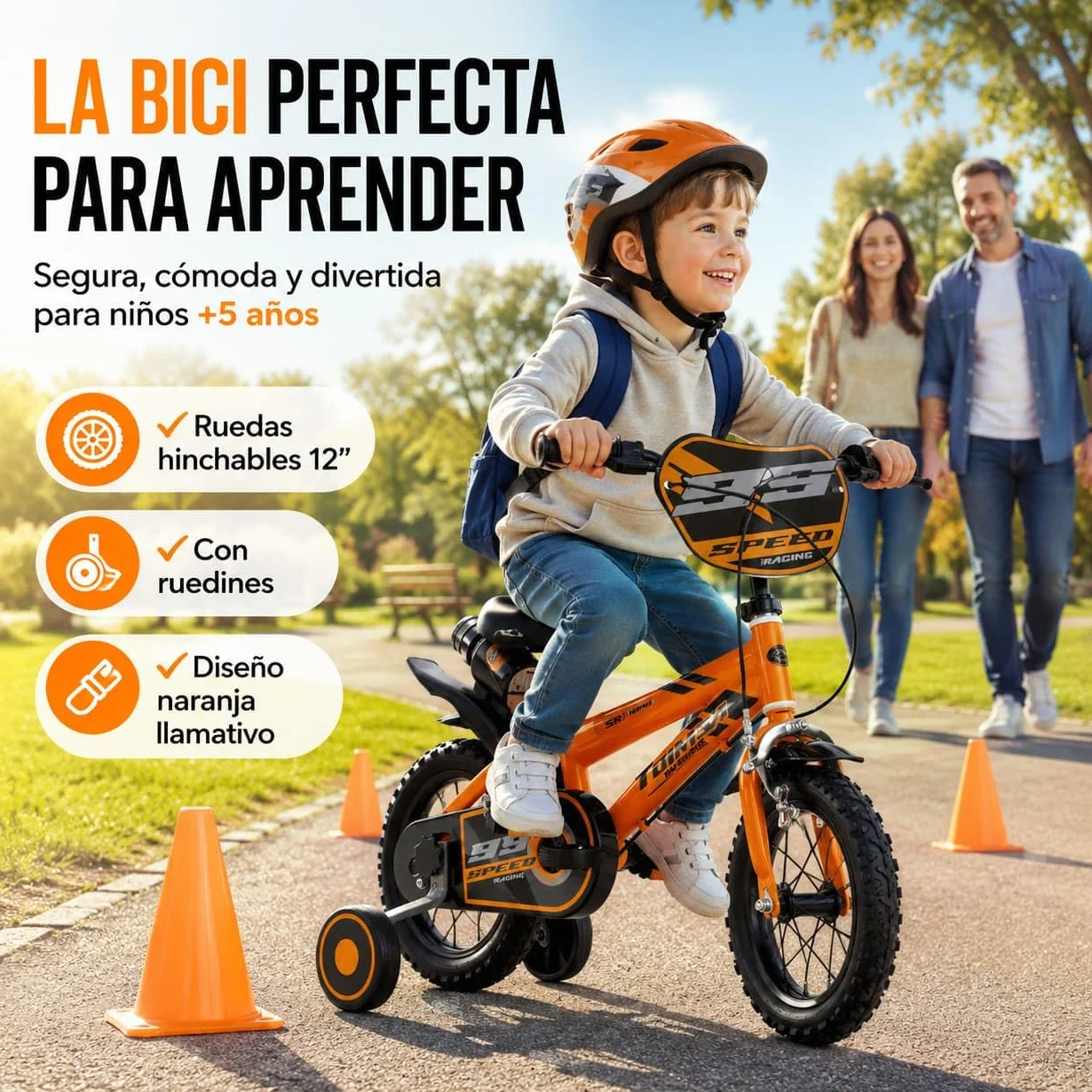 TOIMSA Bicicleta 12" Speed Racing