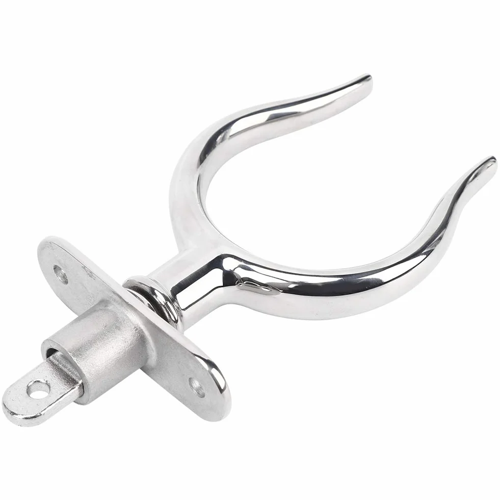Qqmora Horquilla de Remo Acero Inoxidable para Barco de Remos Yate Marino