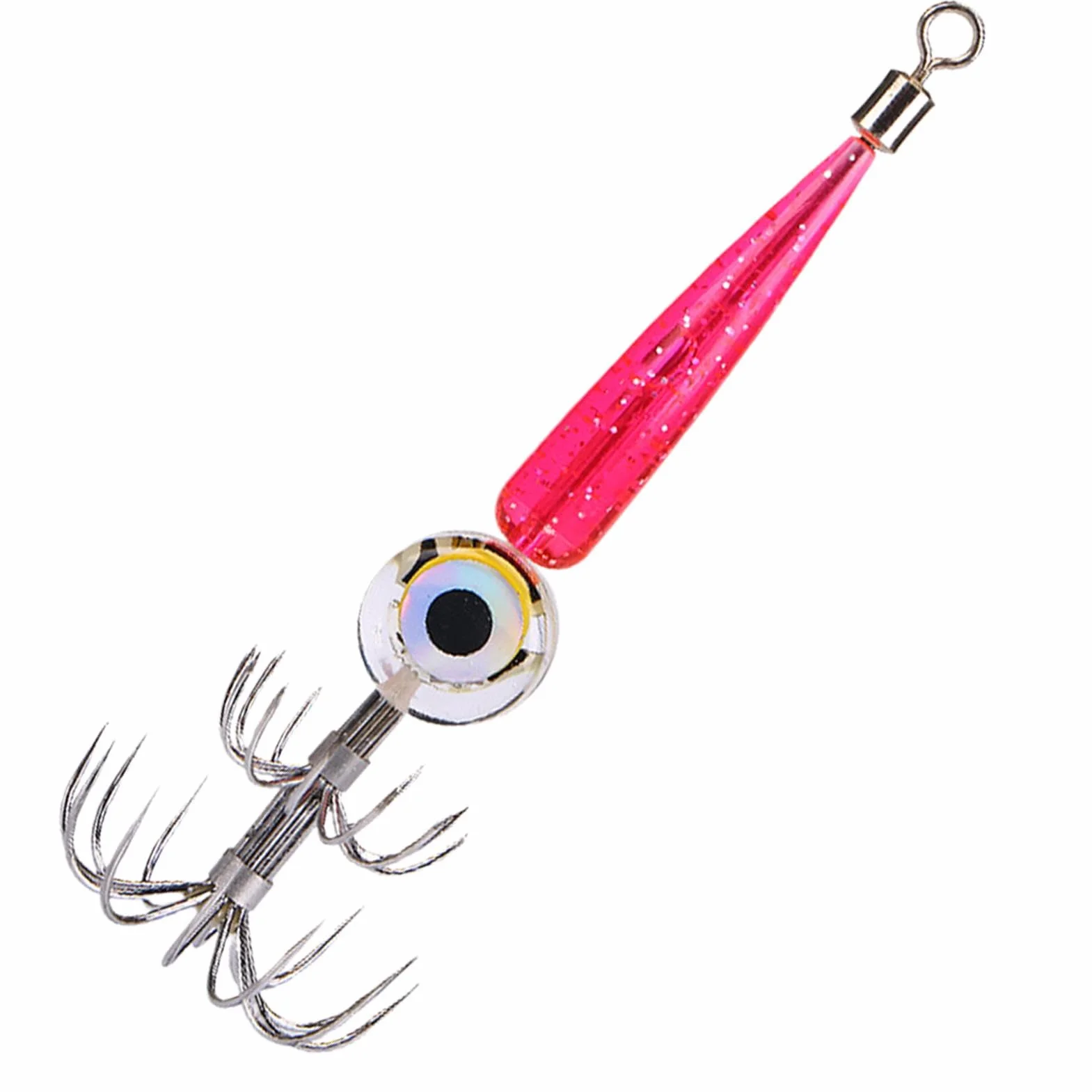 Camarones Luminosos Calamar Jig Señuelos De Pesca En El Mar con Luz LED Impermeable