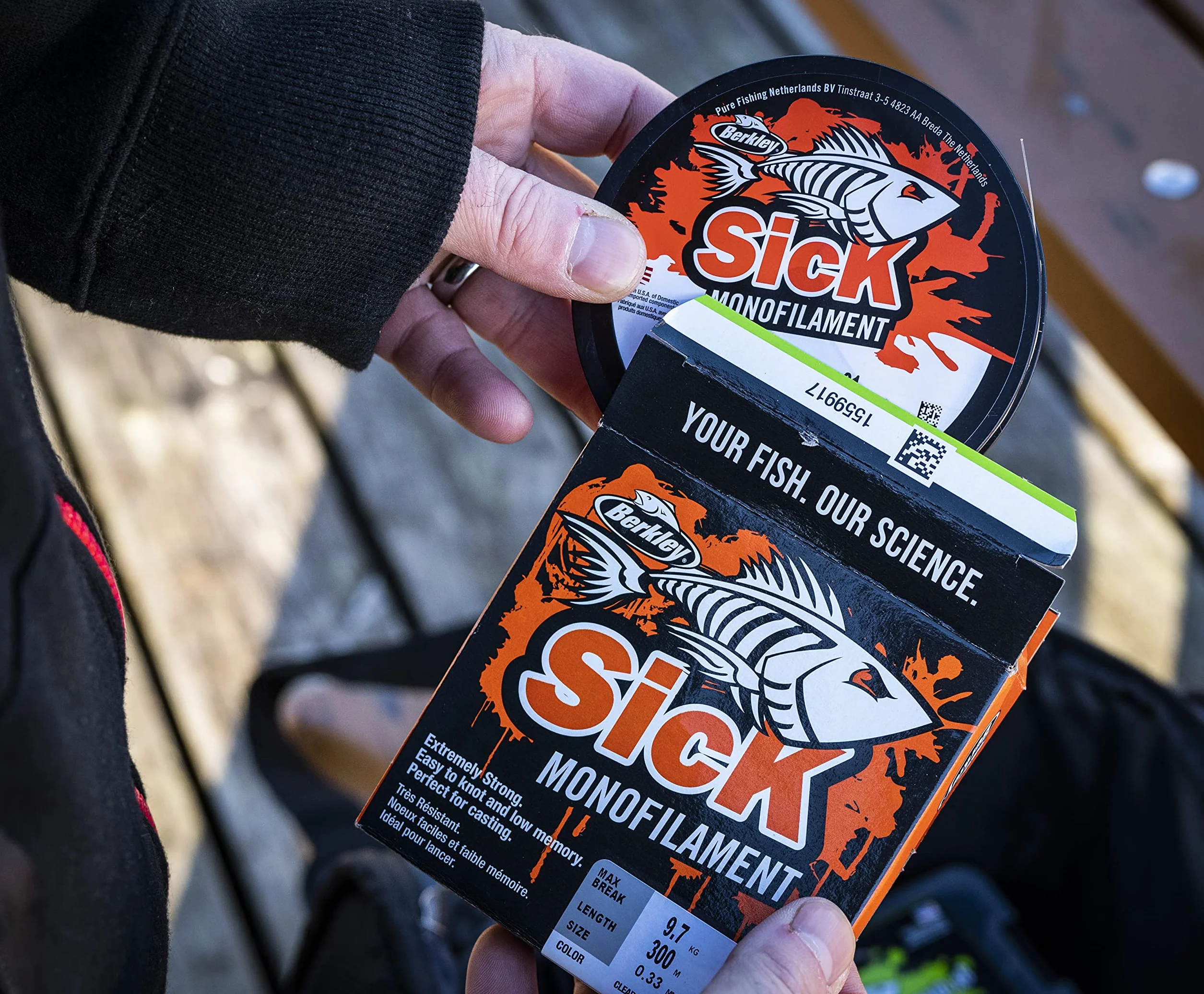 Berkley Sick Hilo de Pesca de Nailon Monofilamento Fuerte Tensión Baja Elasticidad Resistente Abrasión Agua Dulce Salada