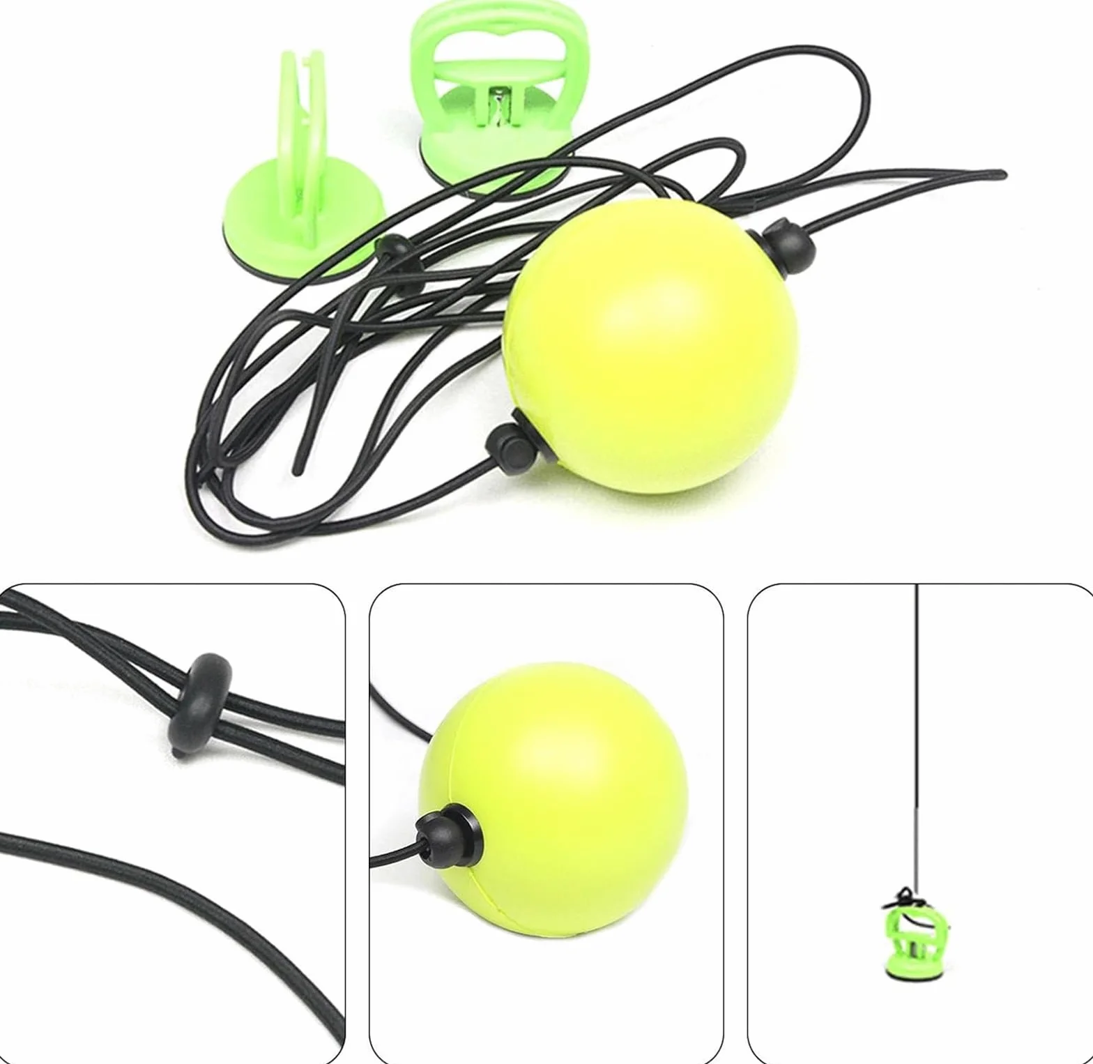 Pelota reflexball de entrenamiento de velocidad de reacción con ventosas fuertes
