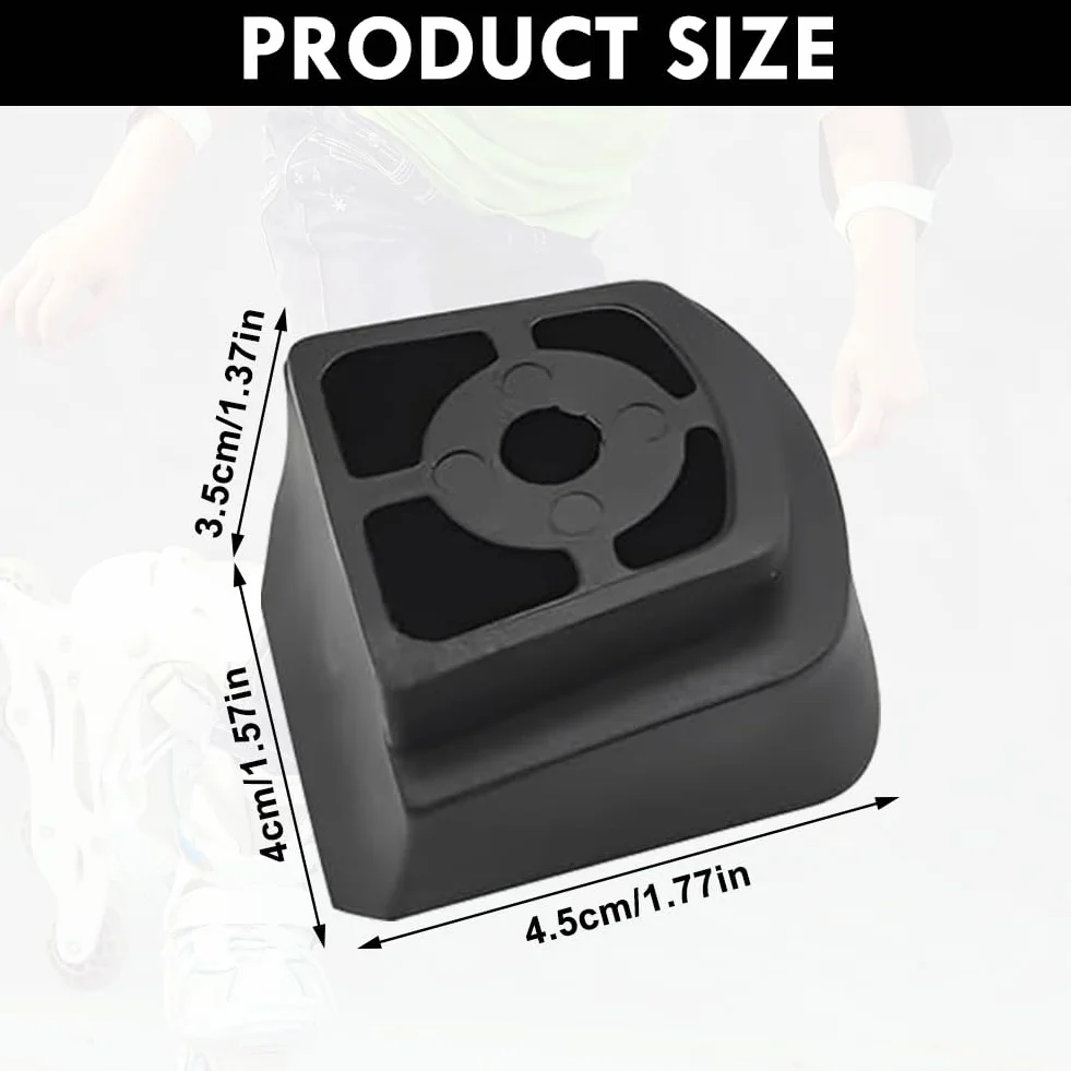 Frenos para patines en línea, juego de freno trasero TPR, pastillas de repuesto PU universal