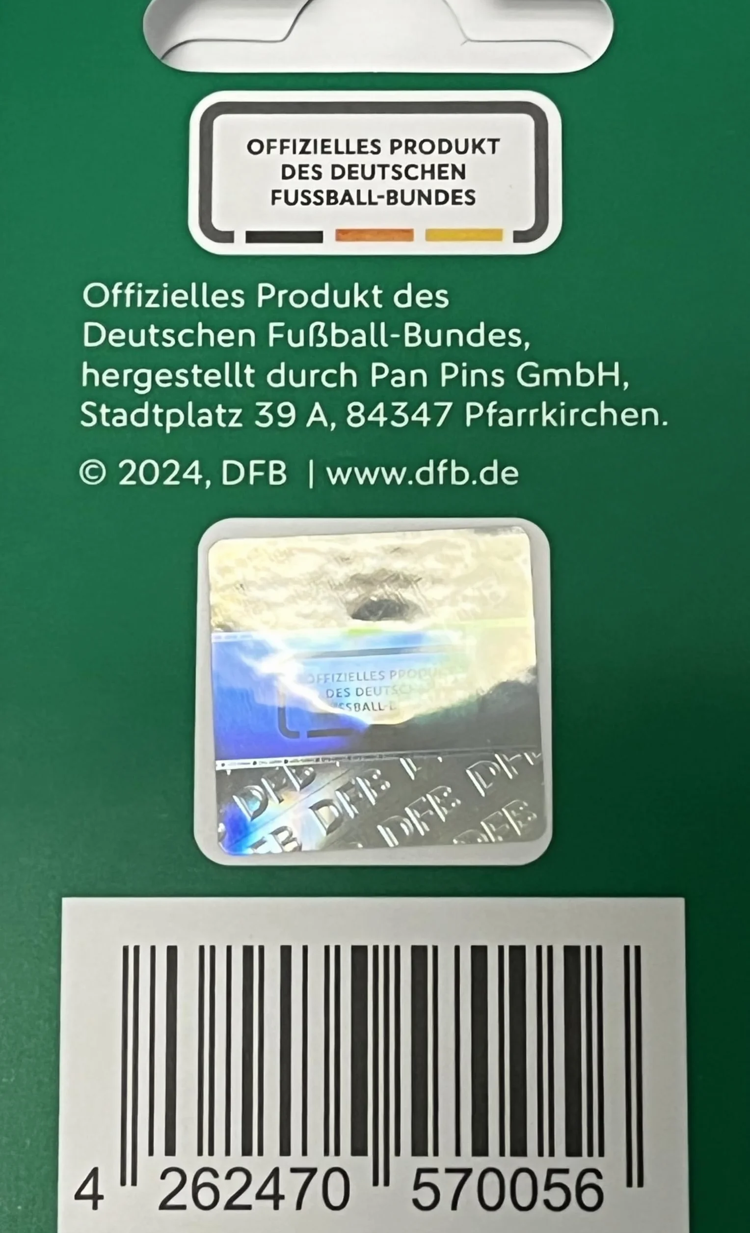 Metall Miniatur DFB-Pokal Frauenfußball Anstecknadel 30 mm Höhe offizielles Lizenzprodukt