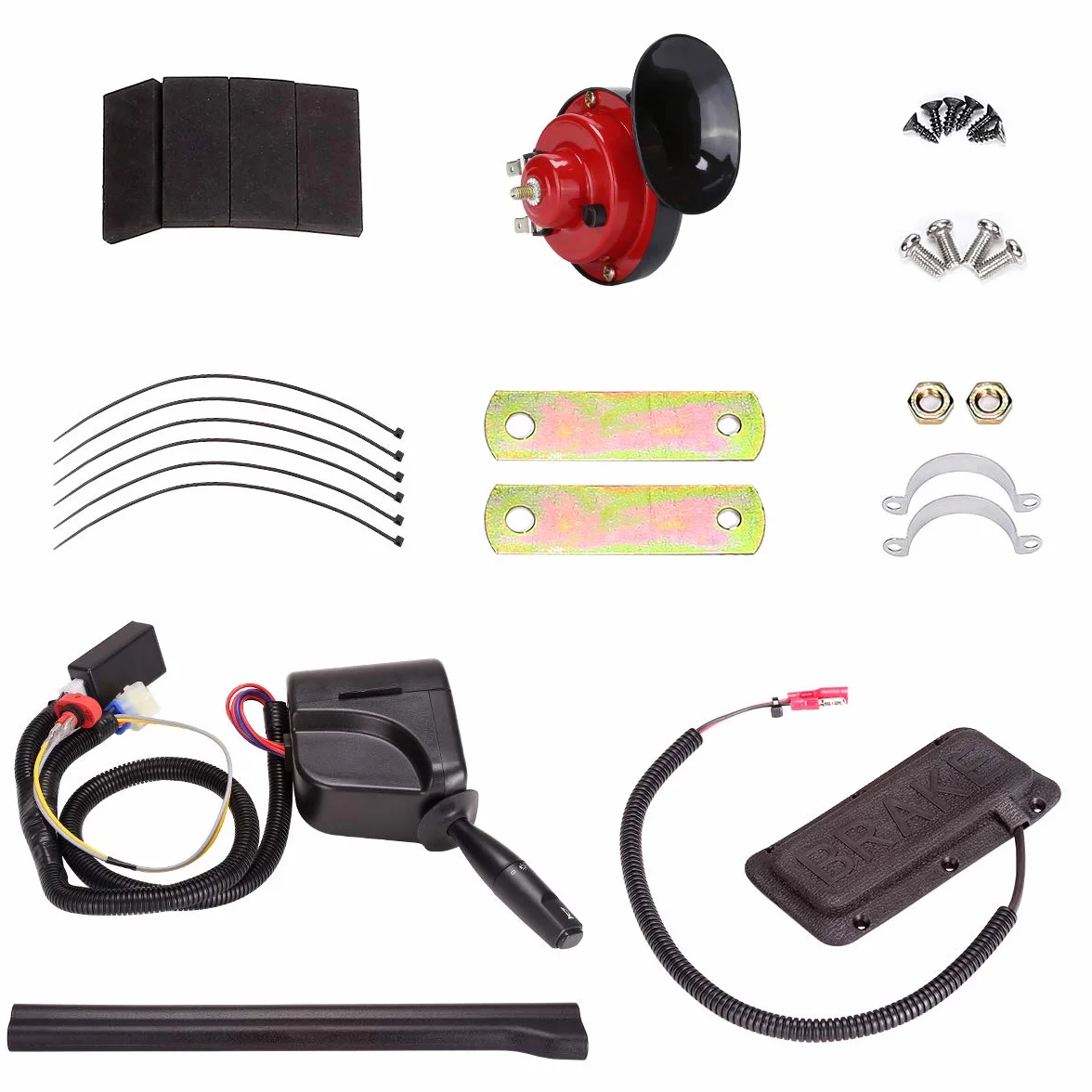 Golf Buggy LED Faros Luces Traseras Kit 08-18 EZGO RXV Interruptor Indicador Luces Freno Cuerno Arnés 12V