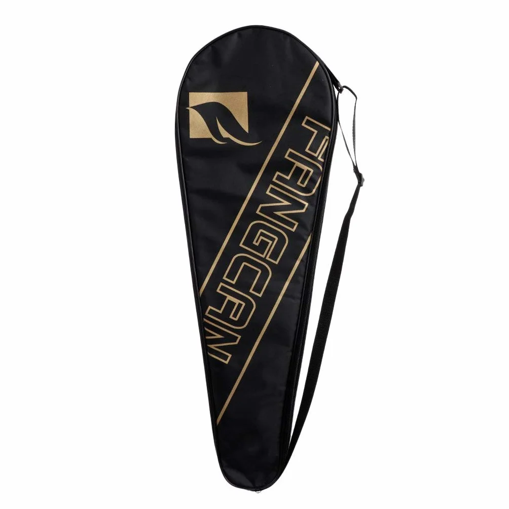 Funda portátil para raqueta de bádminton con cubierta completa, bolsas de transporte suaves y ligeras