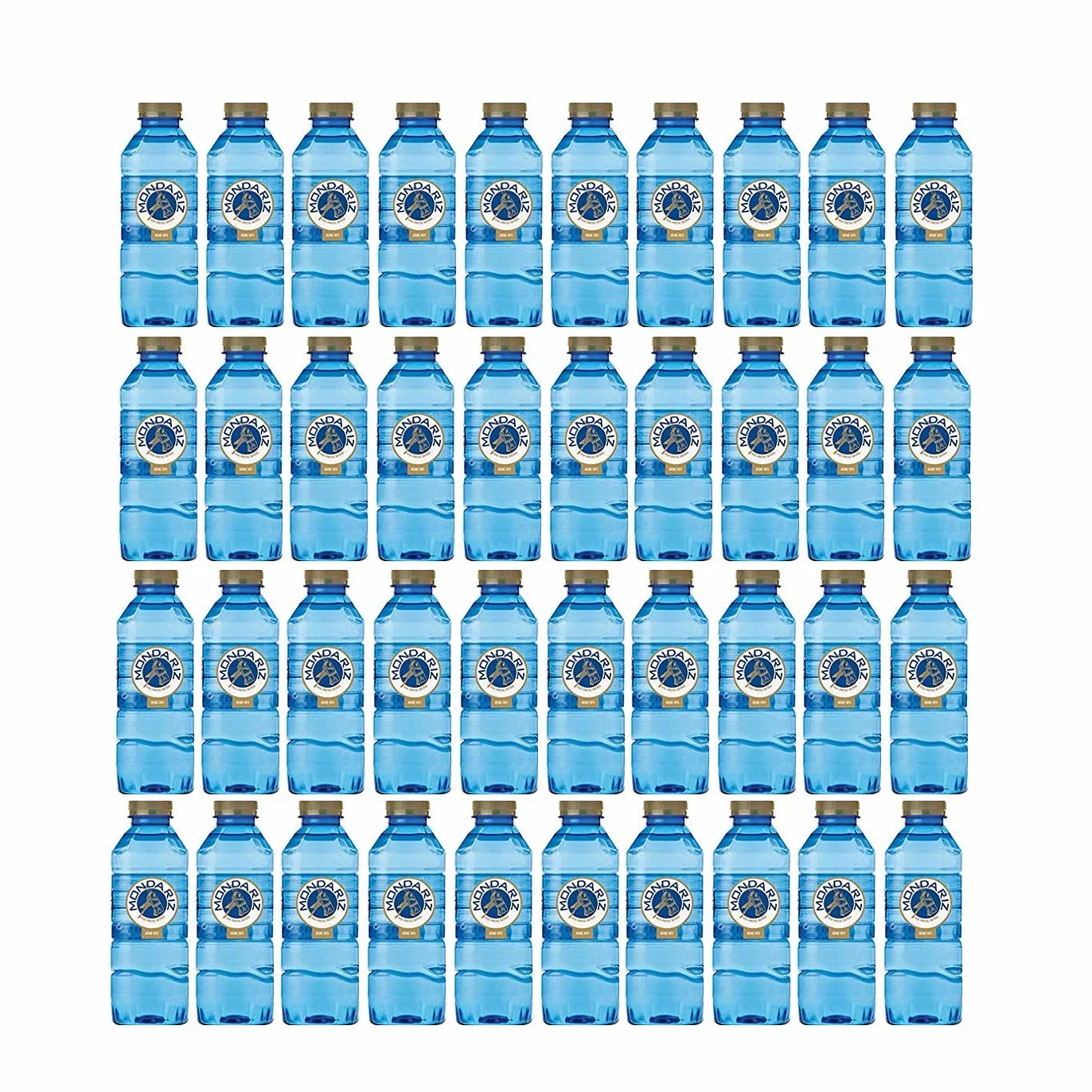 Caja de 40 Botellas de 0,33L de MONDARIZ Agua Mineral Natural sin Gas - Total 13.2 Litros.