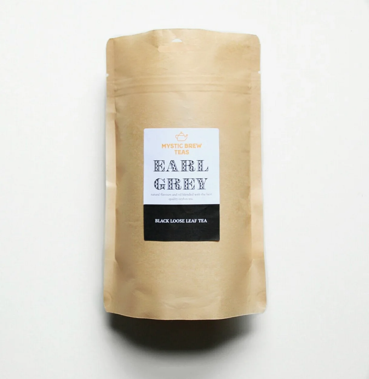 Mystic Brew Teas Earl Grey - Bolsa de té (500 g), color gris