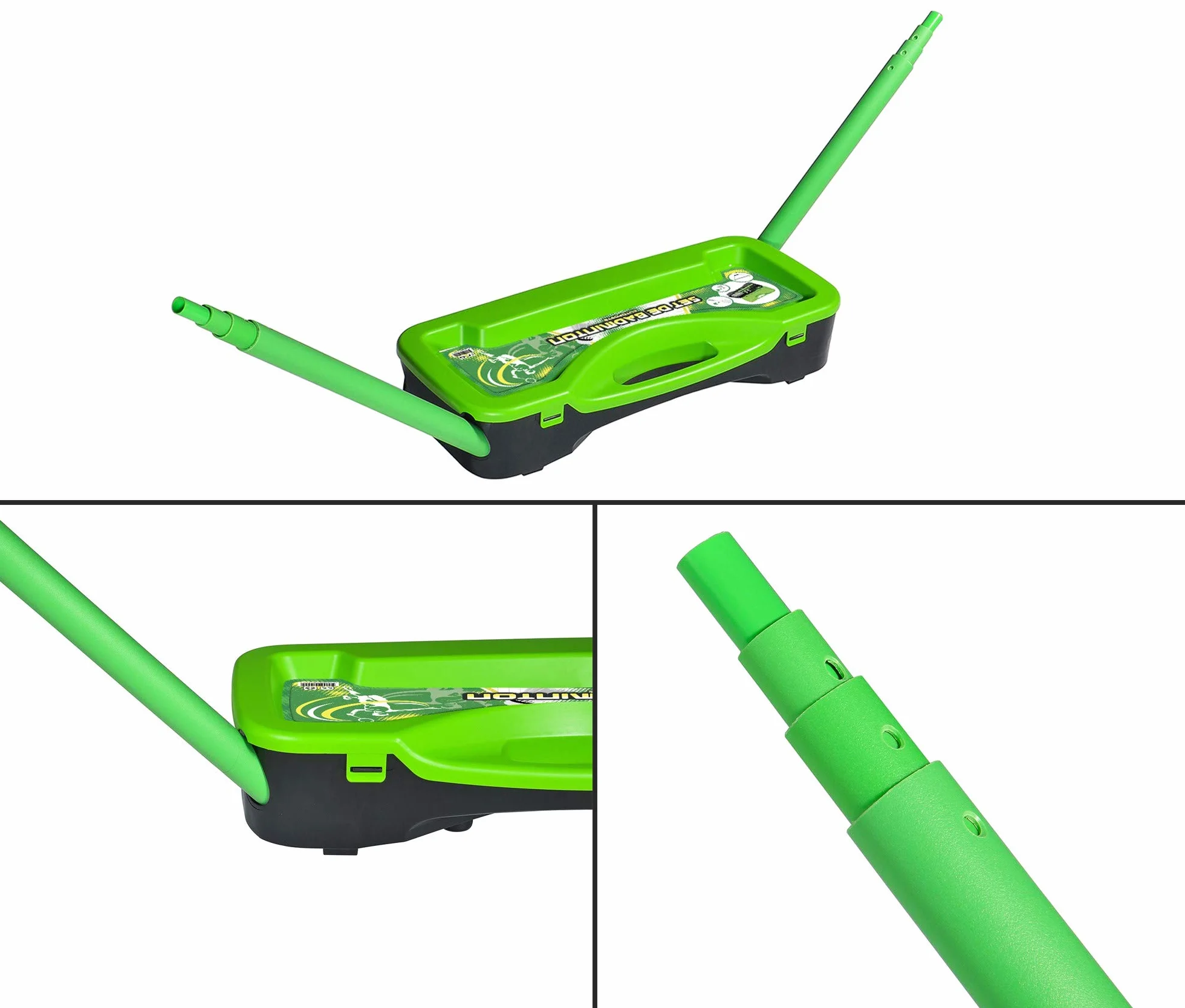 Badminton juego completo con redes raquetas volantes funda almacenamiento 295 x 38 x 154 cm