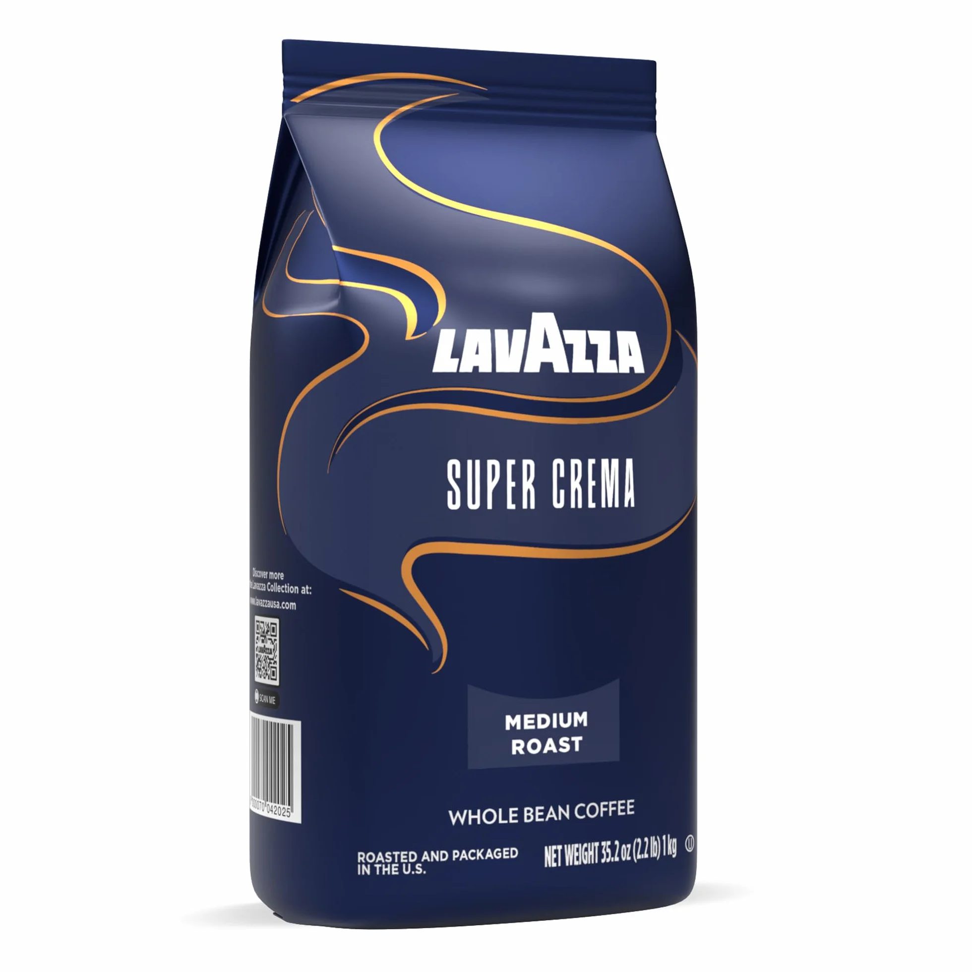 Lavazza Espresso Super Crema, Café de Grano Tostado, 1000 g