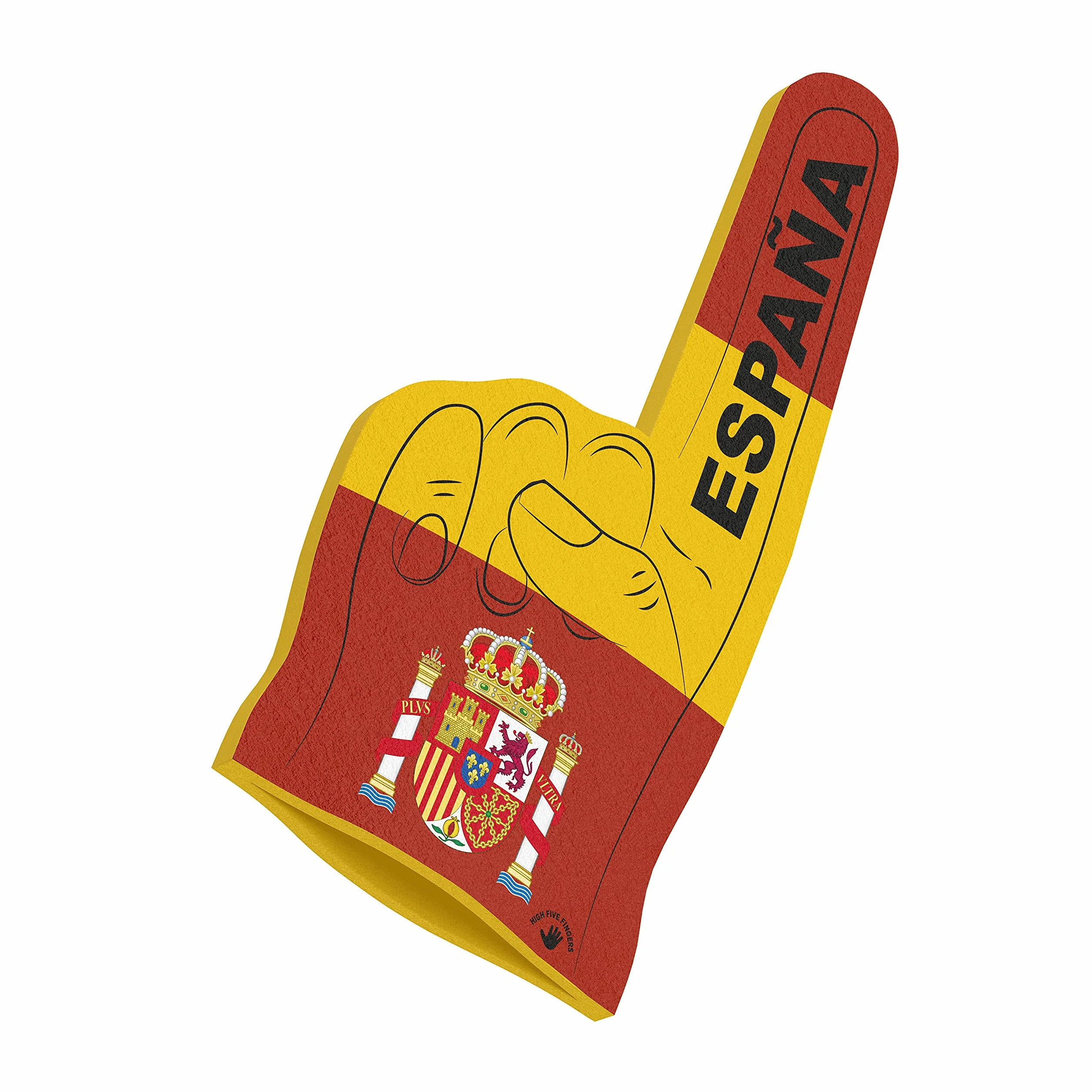 Bandera Campeonato de Europa Mundo Olimpiadas Mano de Espuma 44 x 22 x 2,5 cm