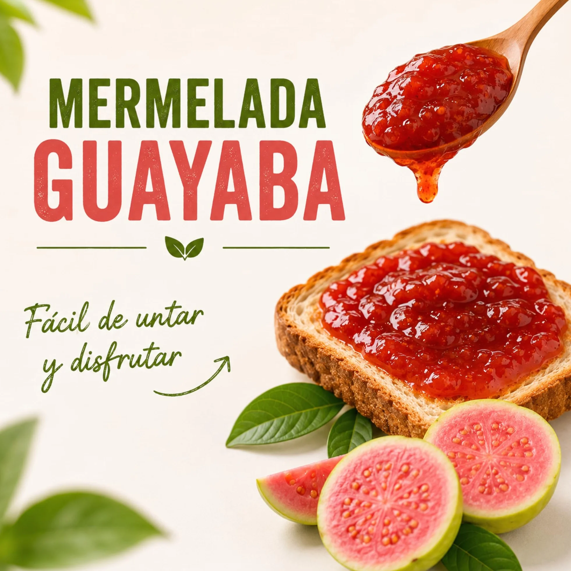Gourmet Latino - Mermelada de Guayaba - 260 g - Ideal para Desayuno o Meriendas - Sabor Tropical Auténtico - Alto Contenido en Hidratos de Carbono