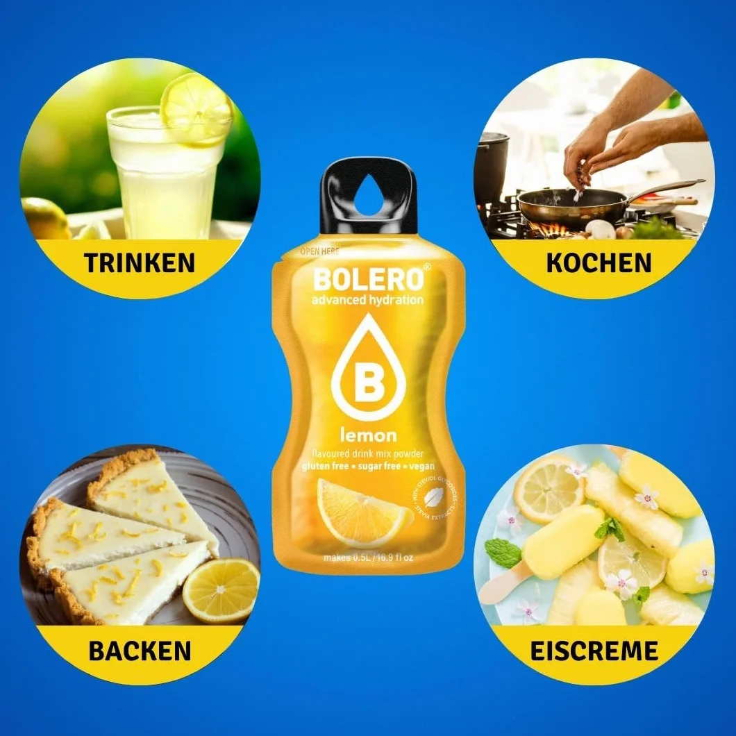 Bolero Drinks Mix Bebida en polvo, 79 unidades (75 x 9 g, 3 x 8 g, 1 x 7 g), sin azúcar, endulzado con stevia, todos los sabores