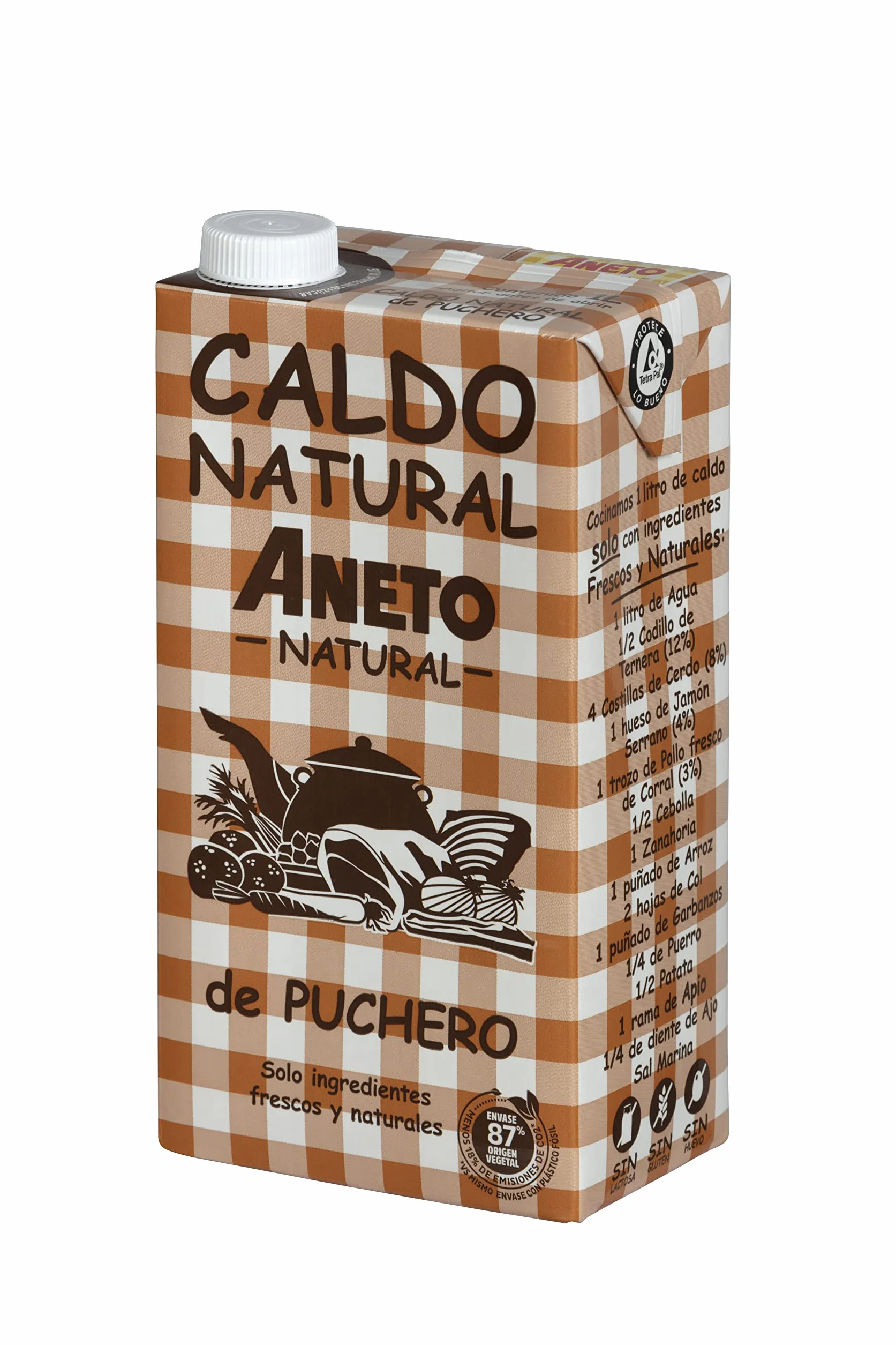 Aneto Natural Caldo de Puchero, 1L