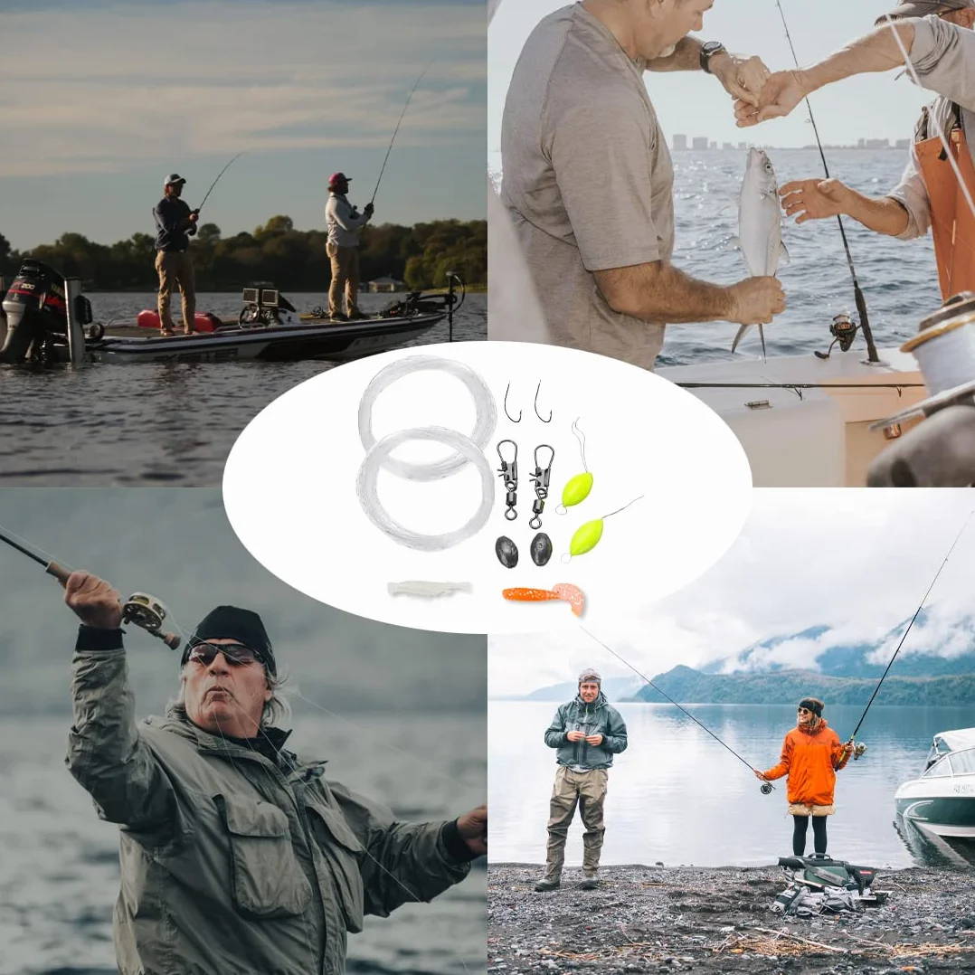 Kit de pesca de supervivencia compacto para camping y senderismo