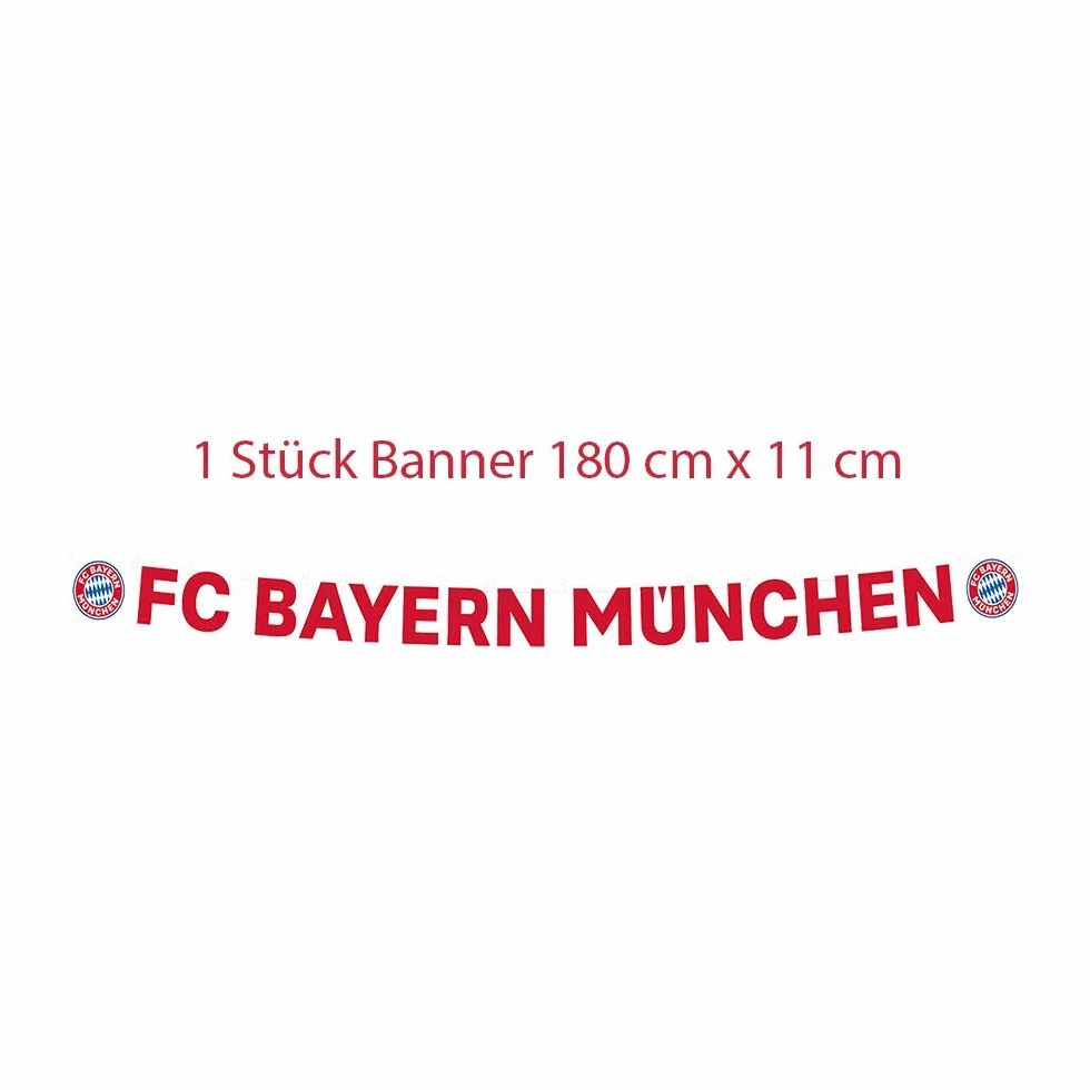 FC Bayern München Set de fiesta de fútbol XL, 34 piezas, decoración para cumpleaños