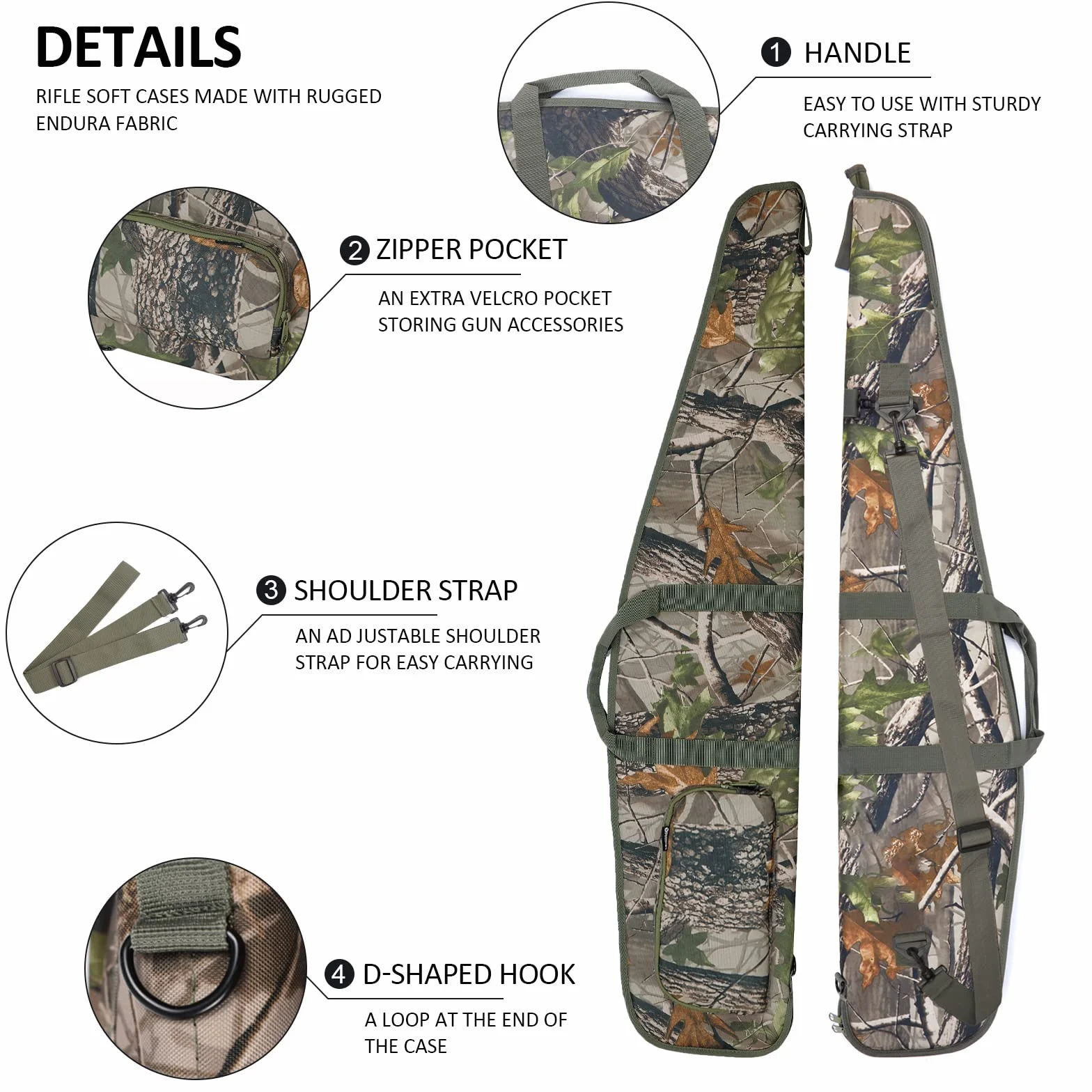 AUMTISC Funda Blanda para Rifle, Bolsa Acolchada para Escopeta con Alcance