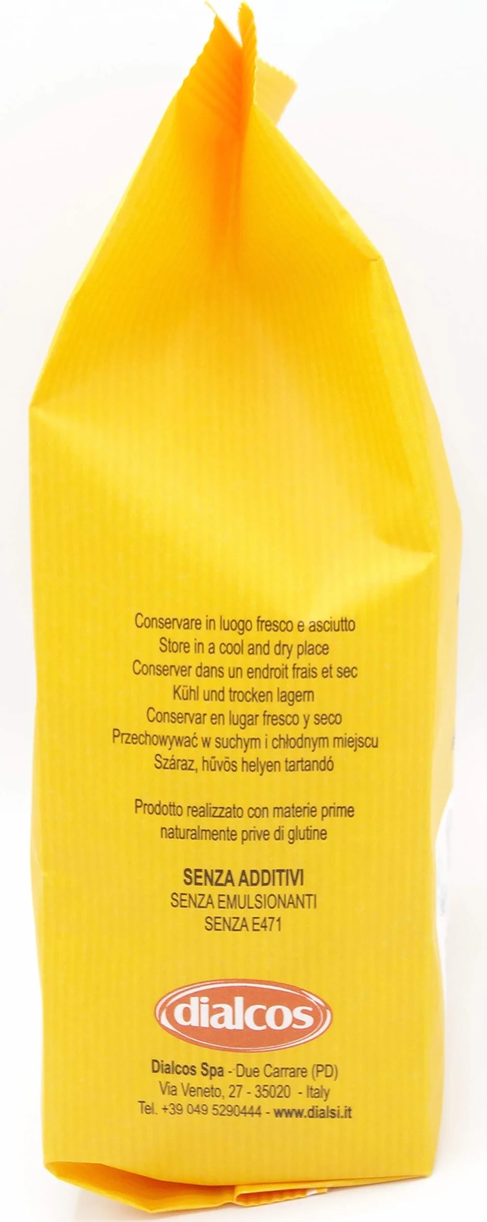 DialSì Pasta Sin Gluten Penne Maíz y Arroz 400g