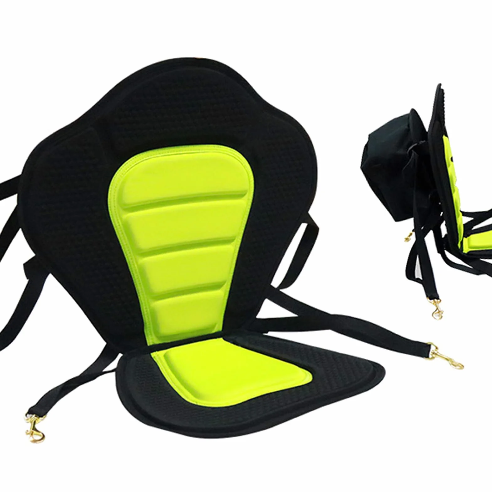 Asiento para Kayak Canoa con Respaldo Ajustable y Correas, Acolchado para Pesca Piragüismo