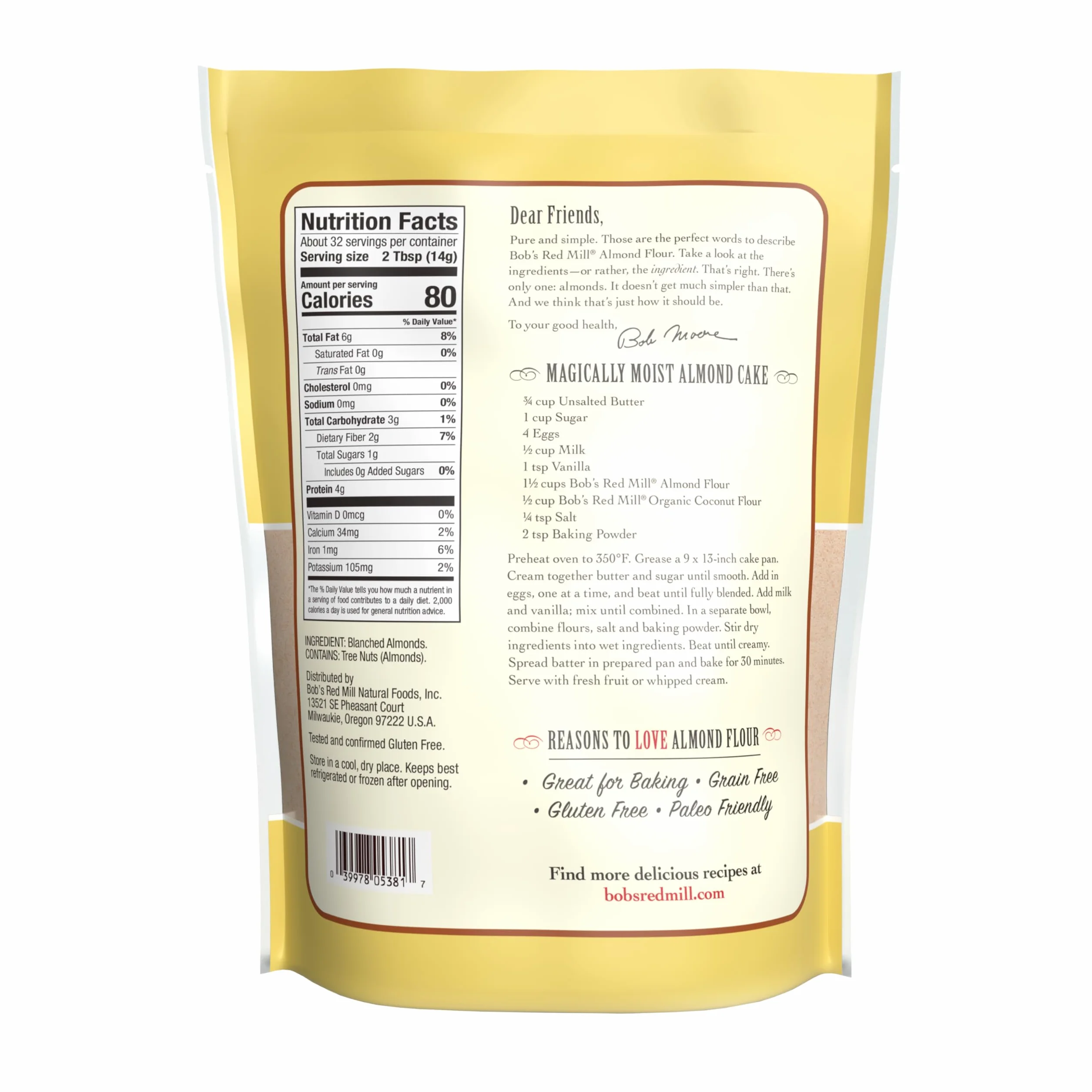Bob's Red Mill Super-Fine Almond Flour 16 oz