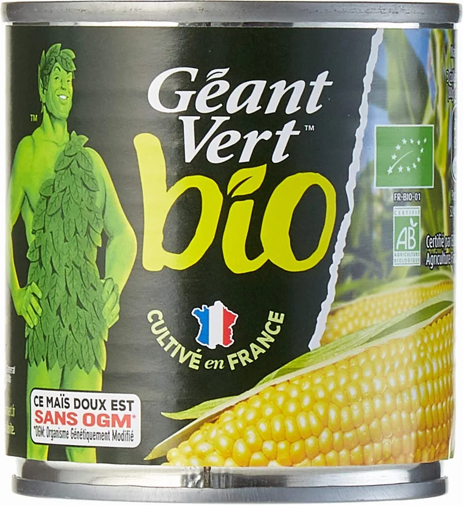 Géant vert Maïs Bio Extra Croquant 2 x 140 g