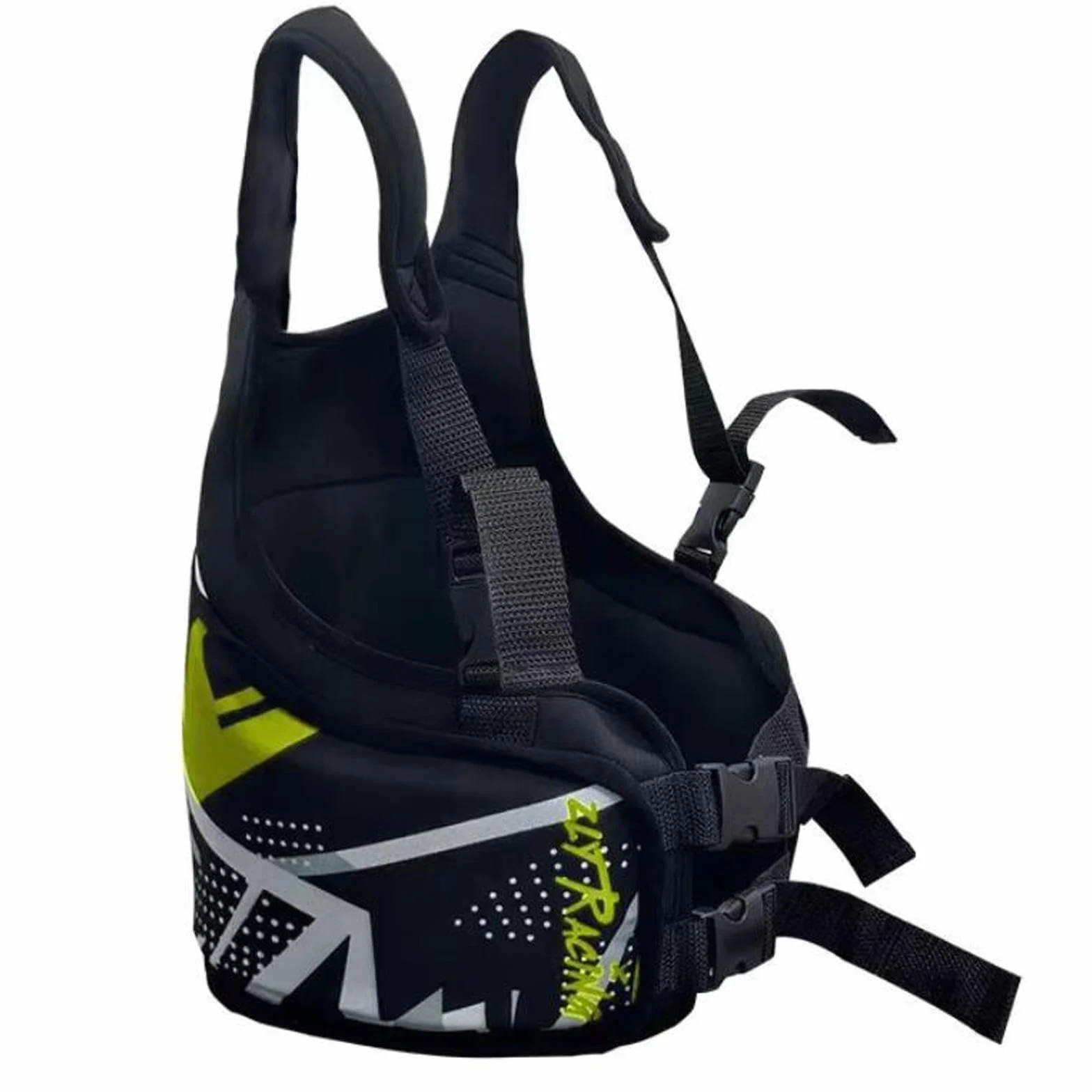Milageto Chaleco Protector de Costillas de Karting para Adultos, Ajustable, Amarillo