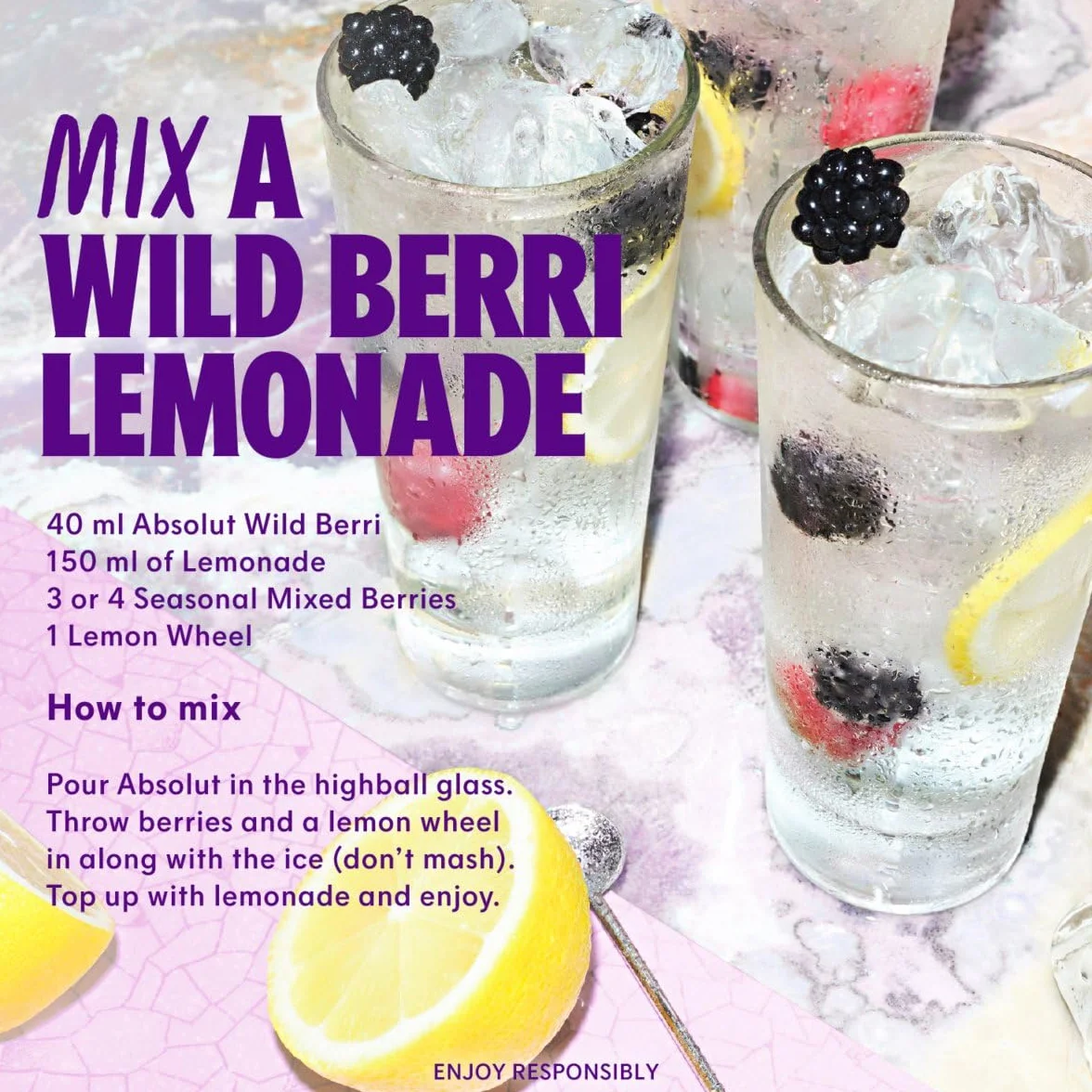 Absolut WILD BERRY Flavored Vodka 38% Vol. 0,7l