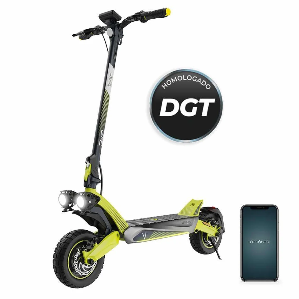 Cecotec Bongo Serie V Patinete Eléctrico Homologado 2200W 70km 10" Doble Suspensión Frenos Disco e-ABS App