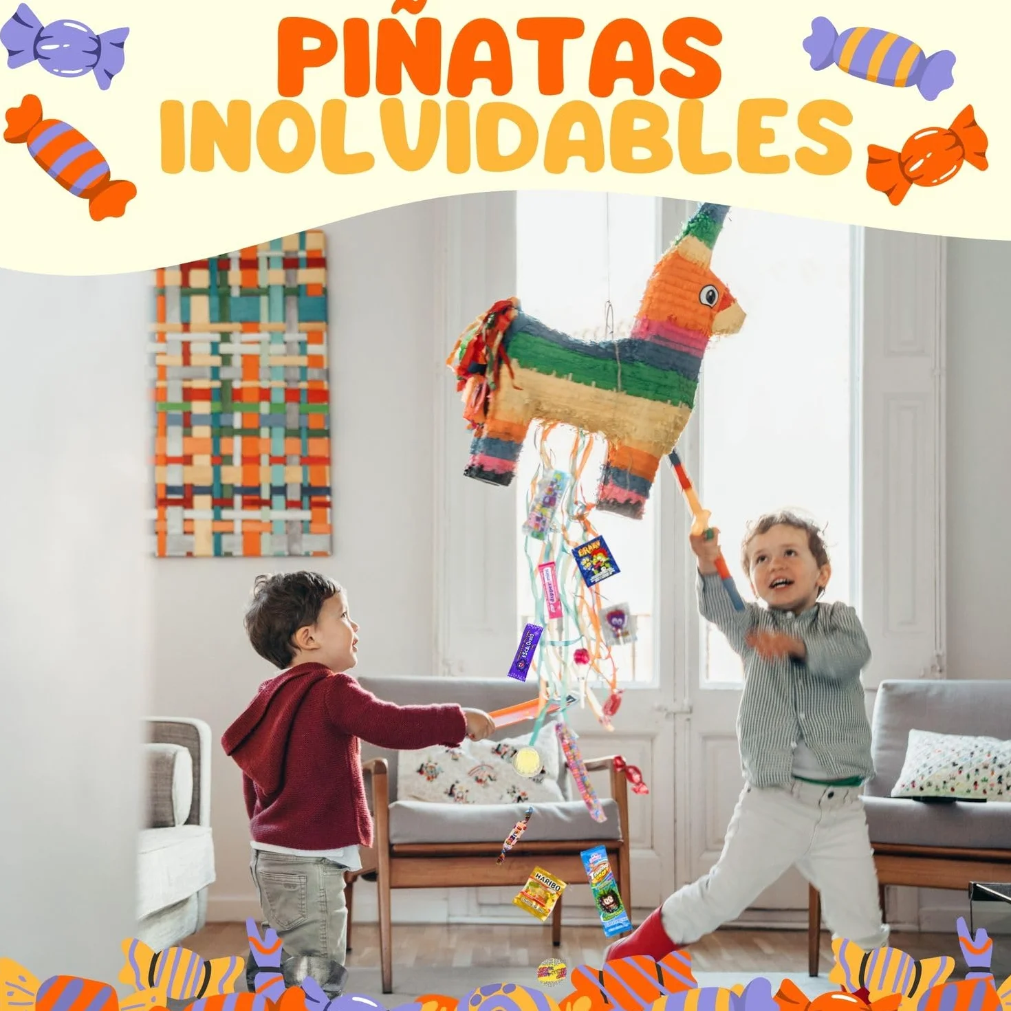 Pack de 320 Chuches Cumpleaños para Relleno Piñatas | Bolsas de Golosinas para Fiestas Infantiles