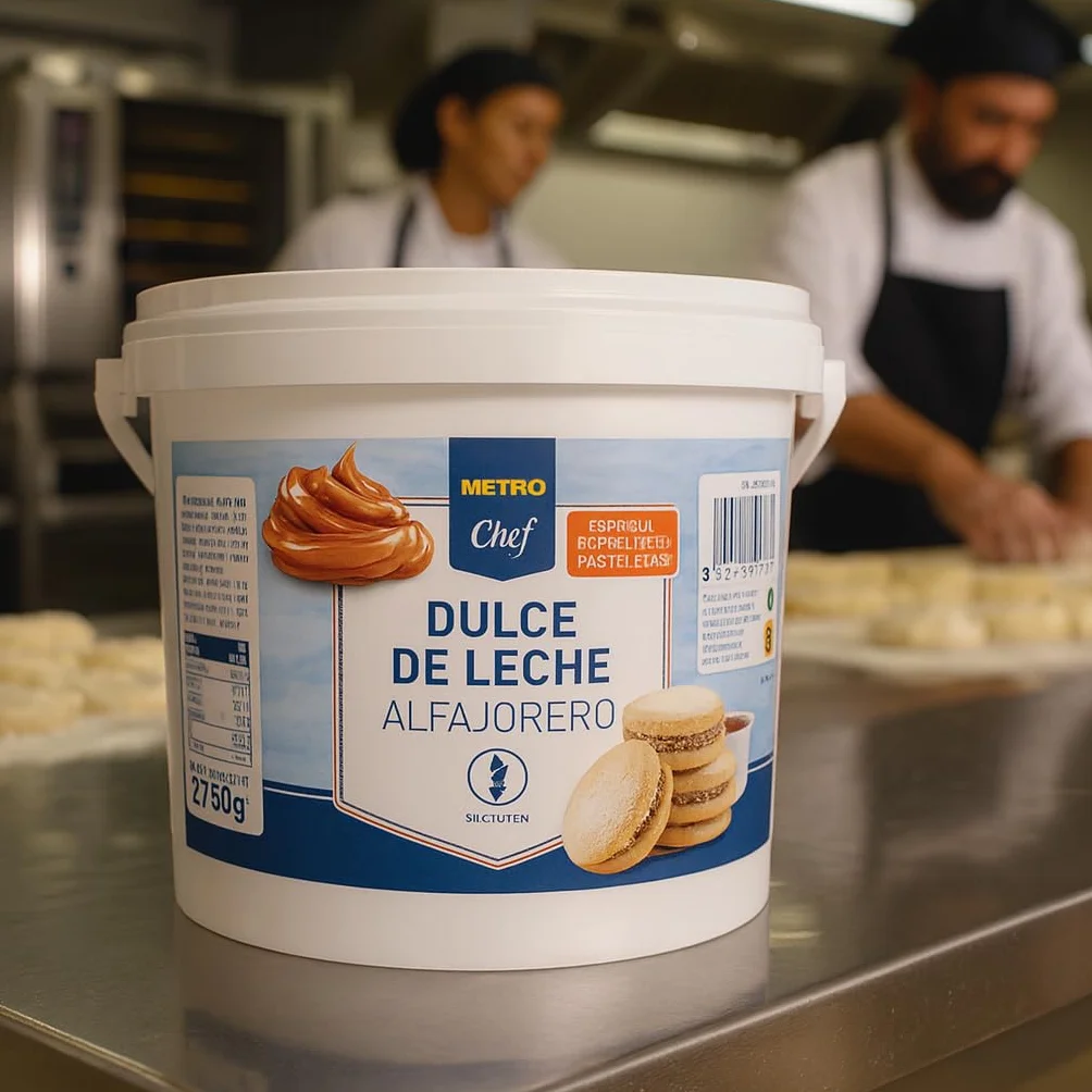 METRO Chef Dulce de Leche Alfajorero 2.75 kg Sin Gluten Especial para Rellenos de Pastelería