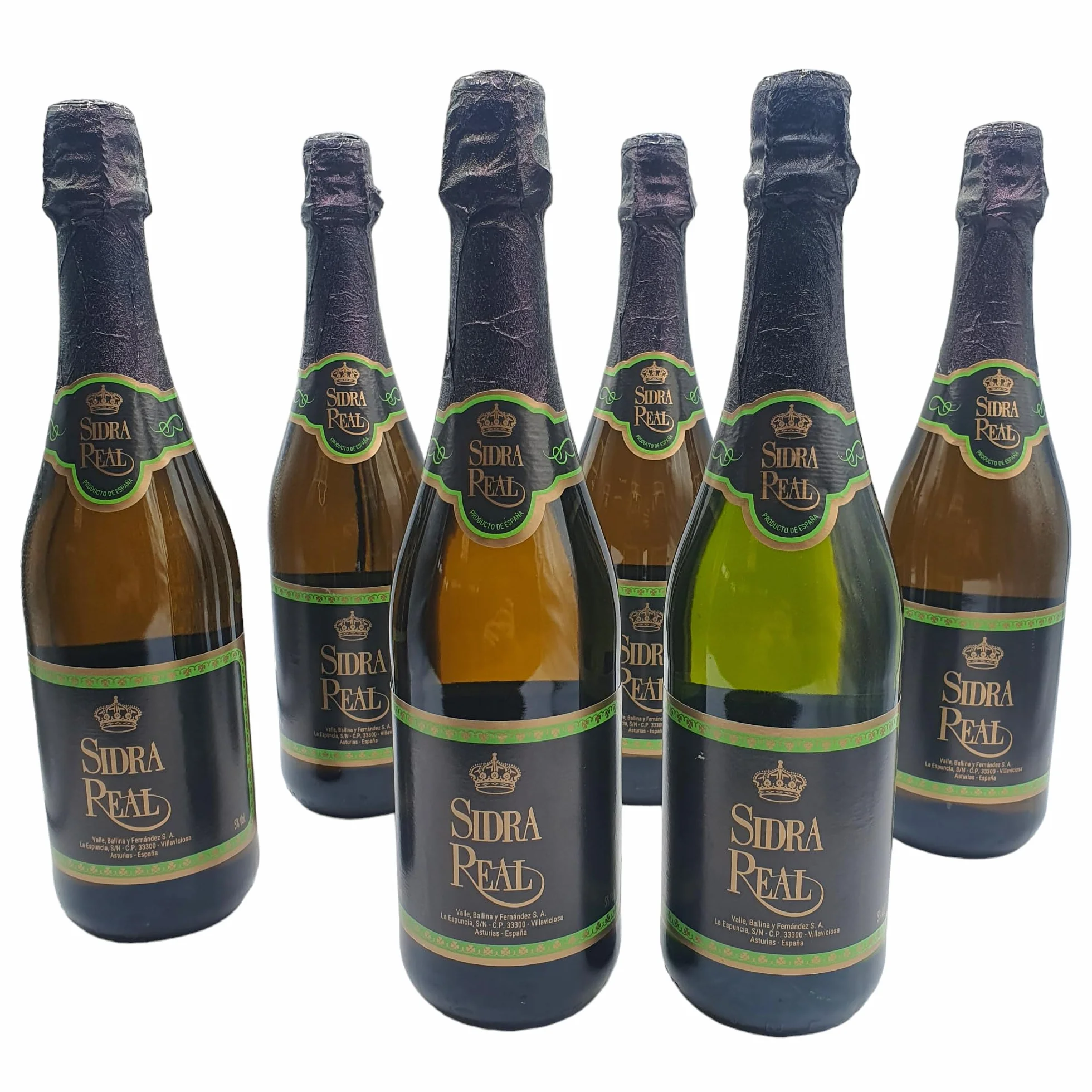 Sidra Real - Caja 6 Botellas de 750 ml - Sidra Asturiana