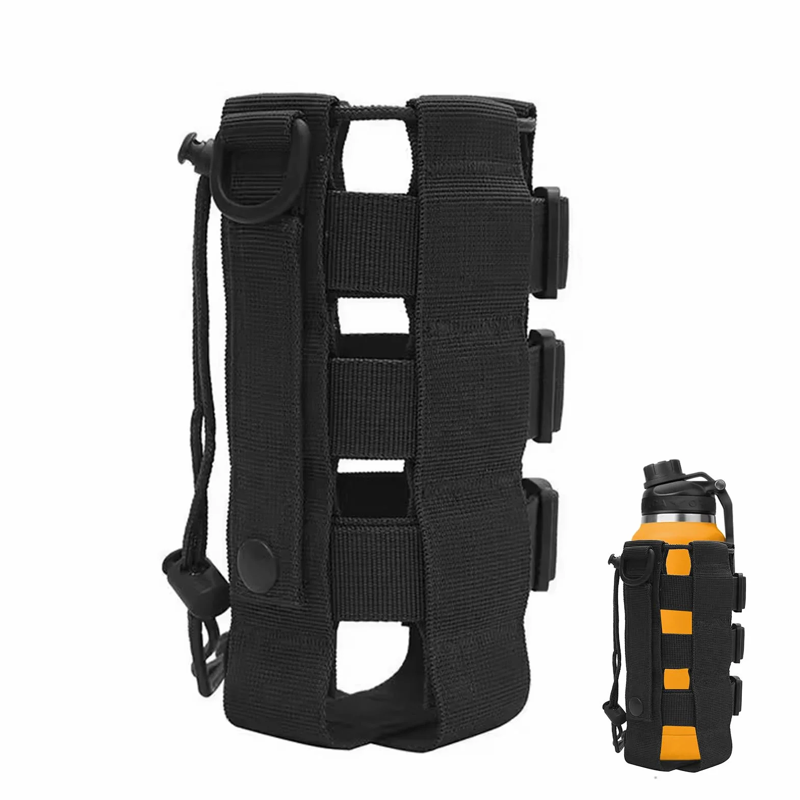 Bolsa Táctica Militar Impermeable Ajustable para Botella de Agua, Correr, Senderismo