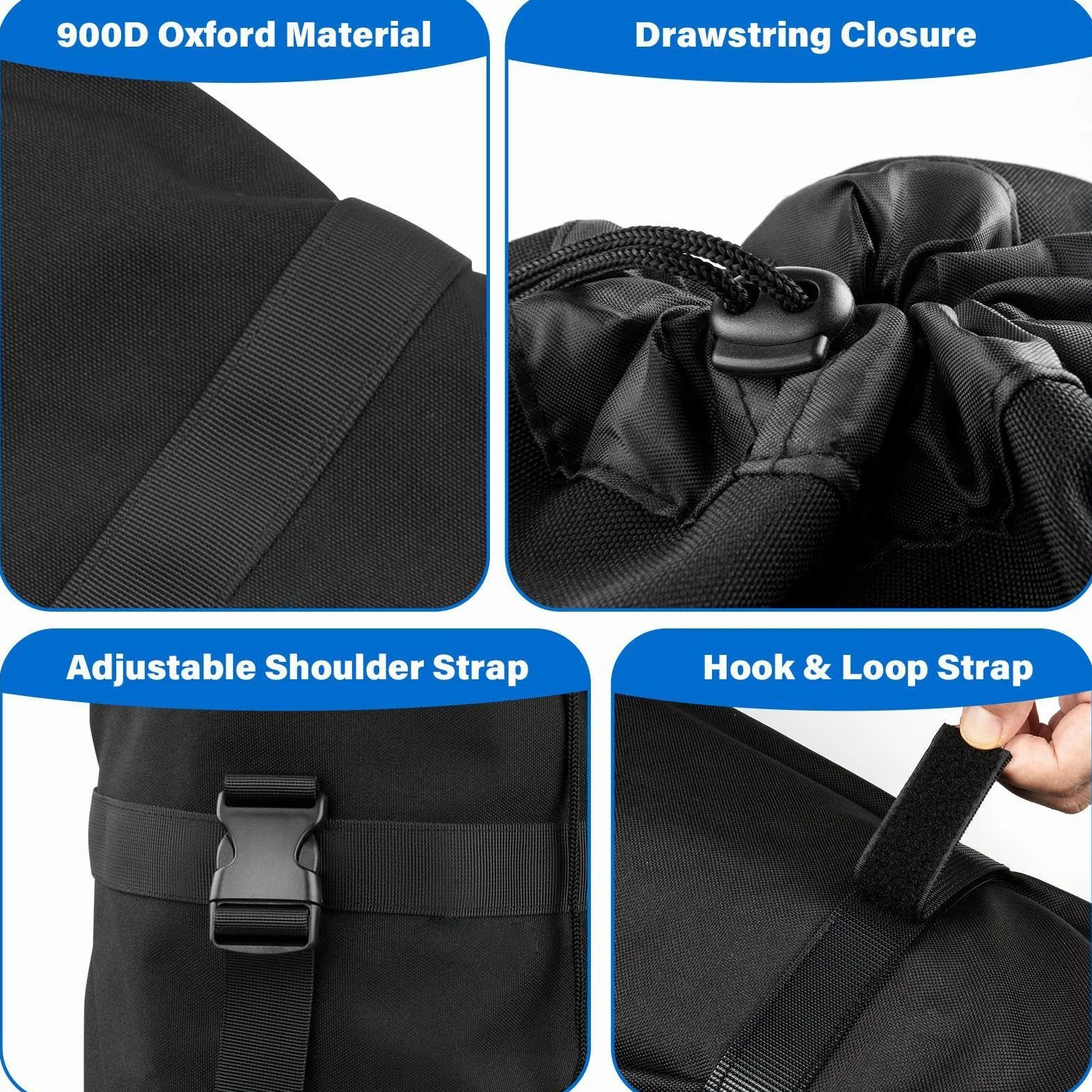 Funda de almacenamiento plegable para silla de pesca - Organizador de transporte reemplazable a prueba de polvo
