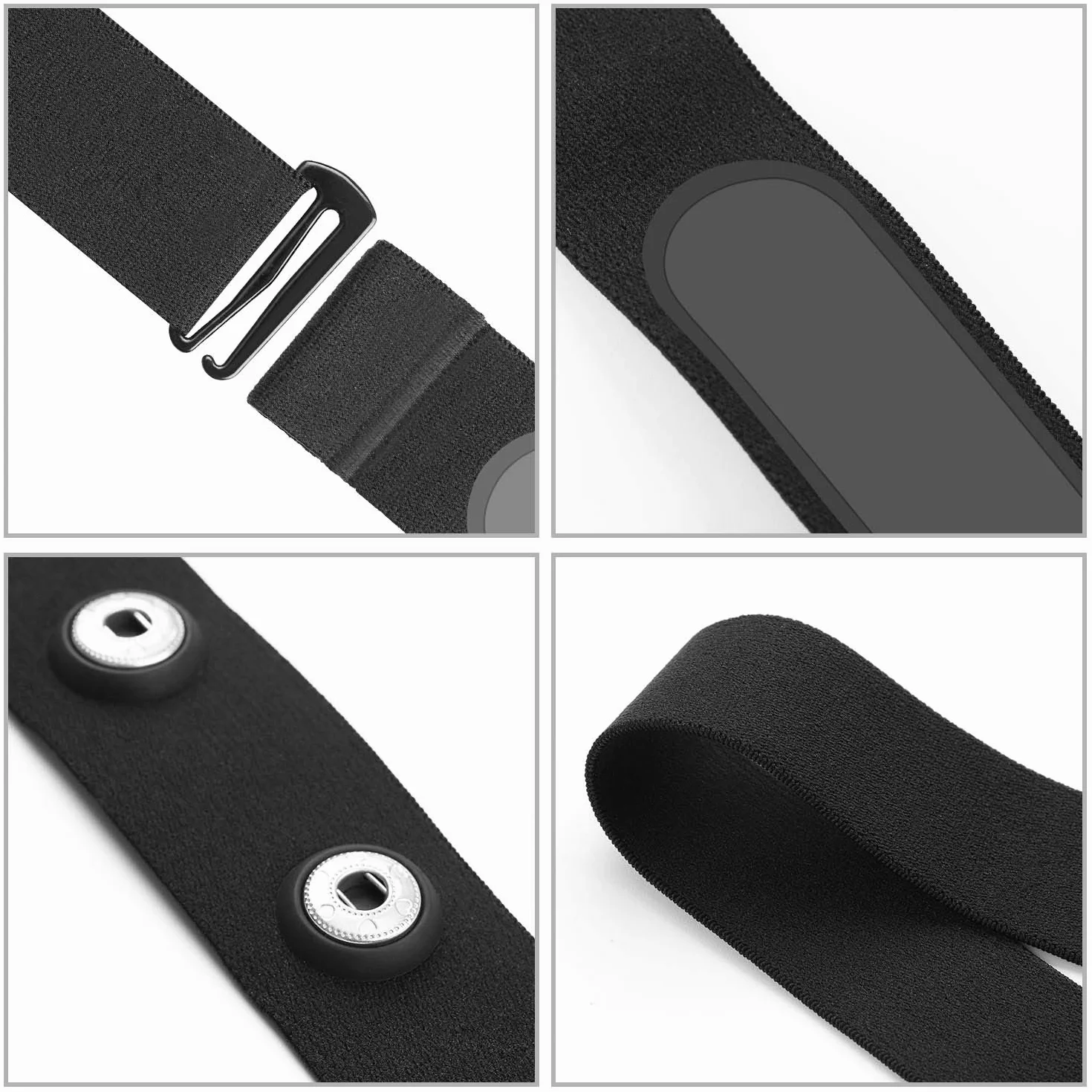CooSpo Heart Rate Chest Strap Replacement Belt Adjustable Elastic Band 25"