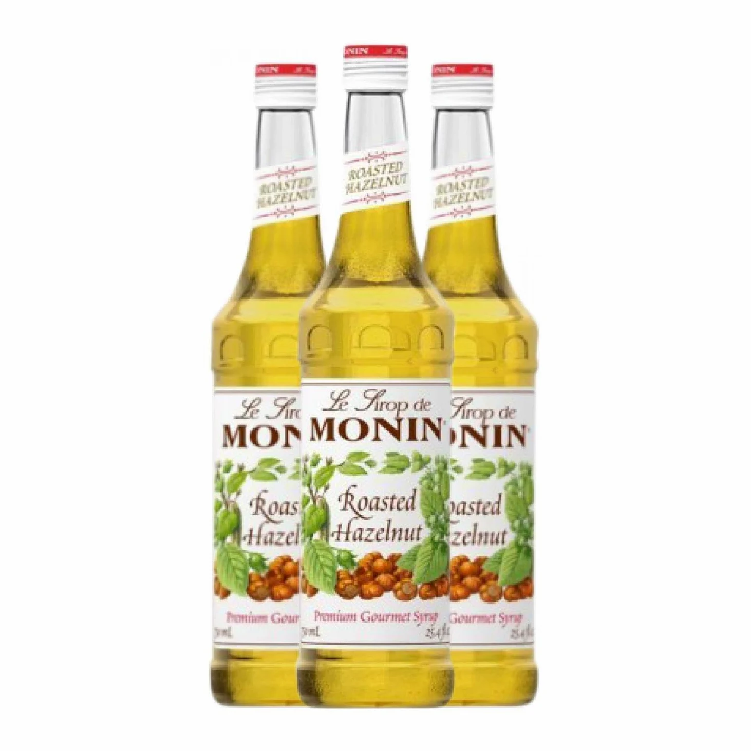 Schnapp MoninCocktail Sirope Avellana Tostada Noisette Roasted Hazelnut 70 cl (Caja de 3 Botellas de 70 cl)